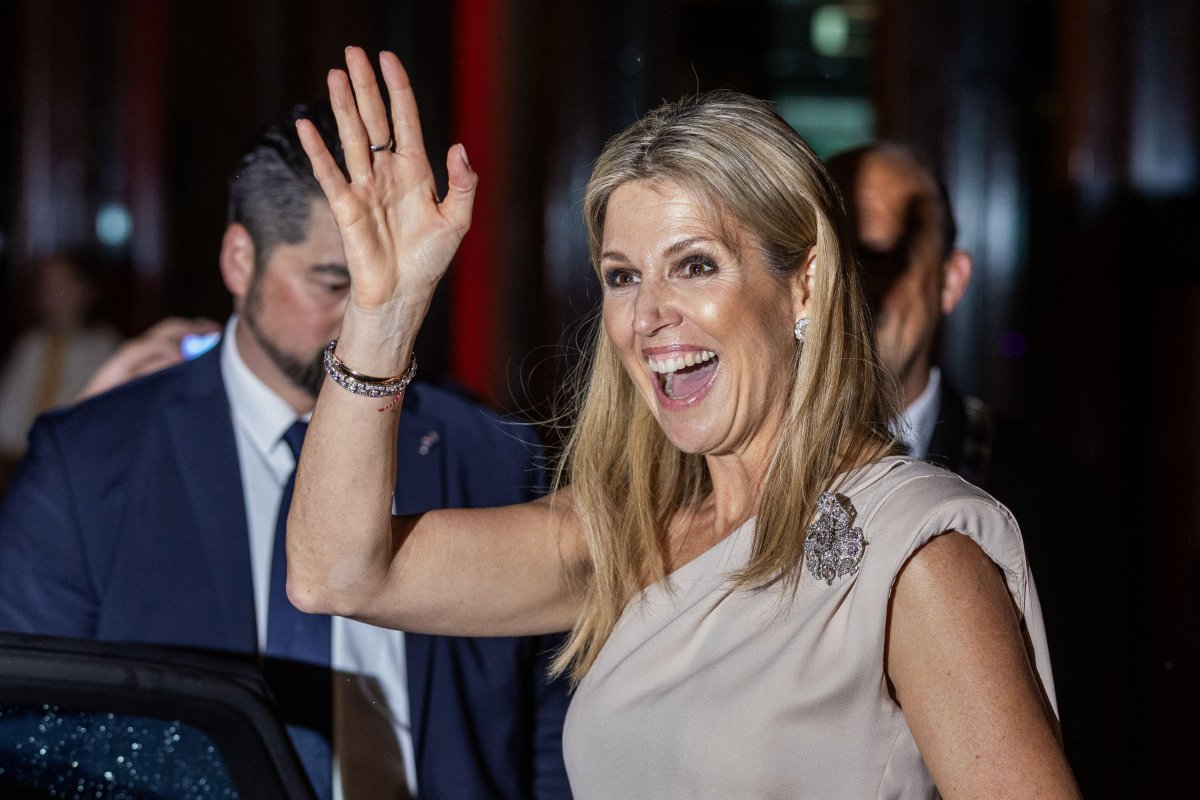 The Queen of the Netherlands attends the presentation of the King Willem I Awards in Zwolle on May 16, 2024 (VINCENT JANNINK/ANP/Alamy)