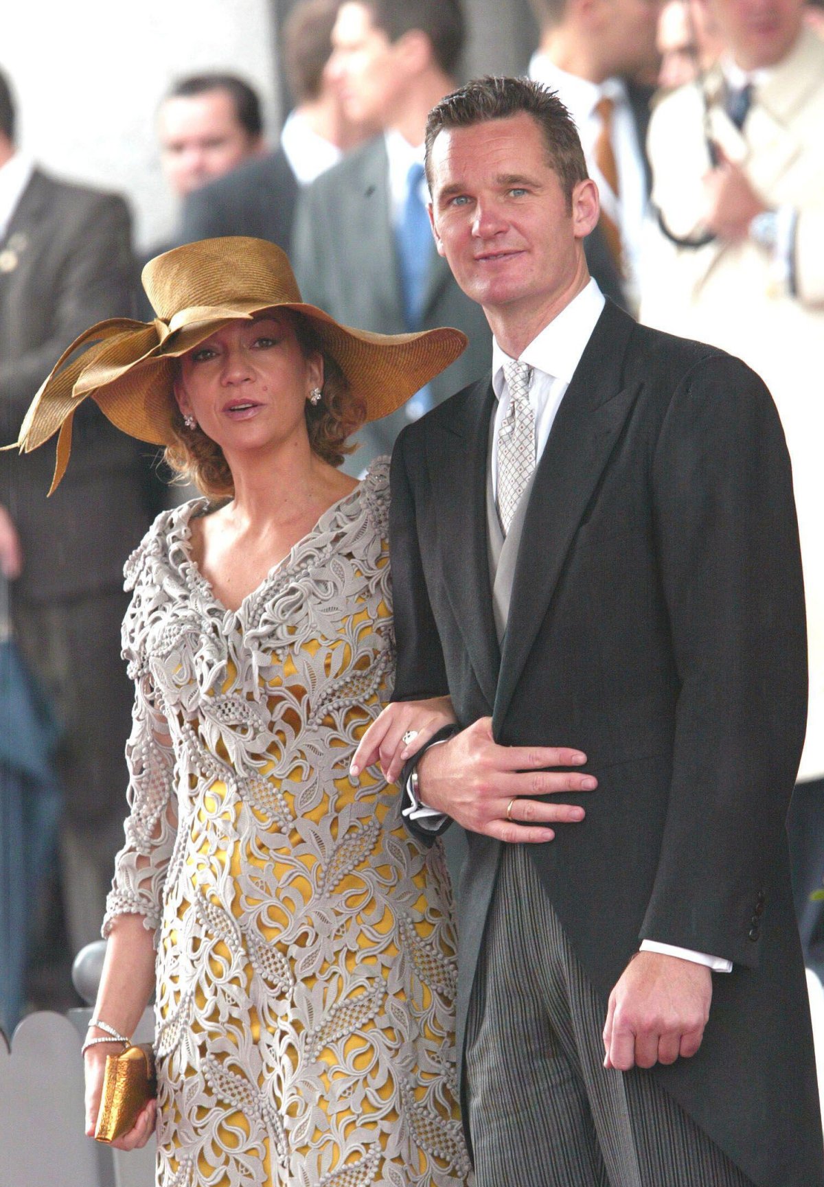 Infanta Cristina of Spain and Inaki Urdangarin attend the wedding of the Prince of Asturias and Letizia Ortiz Rocasolano at the Cathedral of Santa Maria la Real de la Almudena in Madrid in May 22, 2004 (Abaca Press/Alamy)