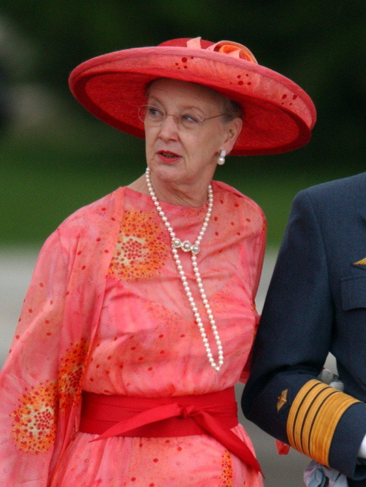 The Queen of Denmark attends the wedding of the Prince of Asturias and Letizia Ortiz Rocasolano at the Cathedral of Santa Maria la Real de la Almudena in Madrid in May 22, 2004 (DPA Picture Alliance Archive/Alamy)