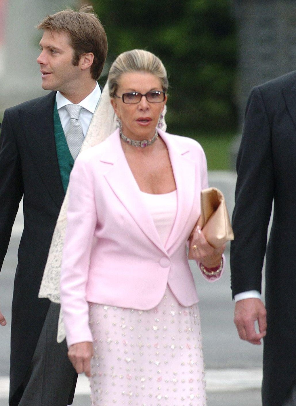 Marina of Savoy attends the wedding of the Prince of Asturias and Letizia Ortiz Rocasolano at the Cathedral of Santa Maria la Real de la Almudena in Madrid in May 22, 2004 (Abaca Press/Alamy)