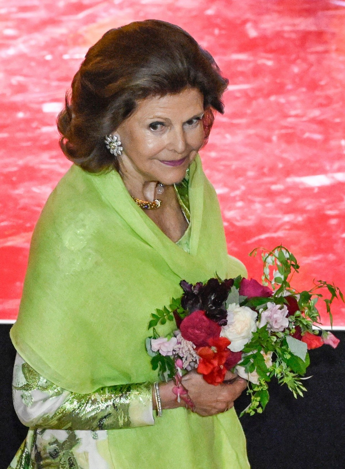 The Queen of Sweden attends the Polar Music Prize ceremony at the Grand Hotel in Stockholm on May 21, 2024 (Jessica Gow/TT News Agency/Alamy)