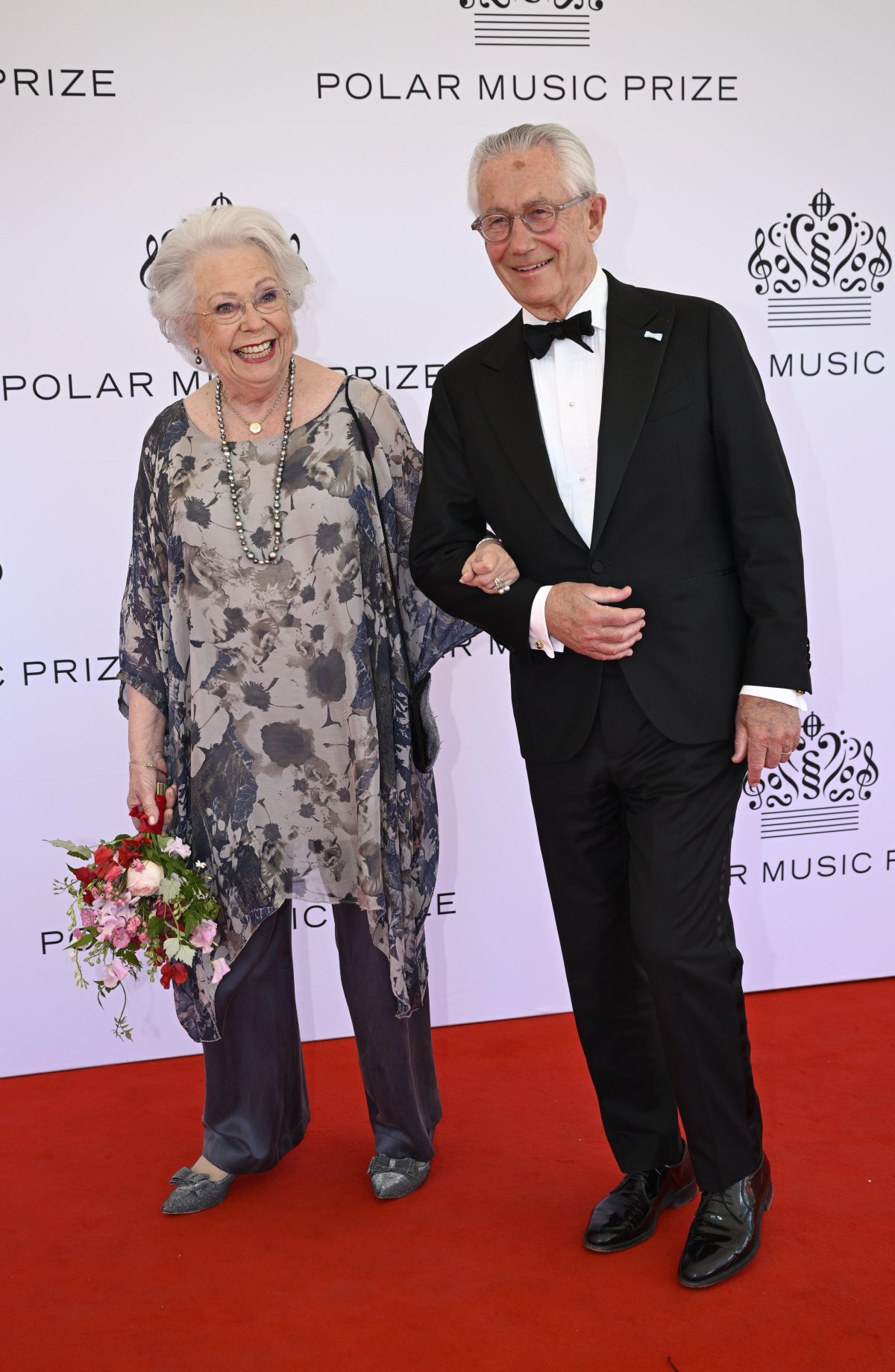 Princess Christina and Tord Magnuson attend the Polar Music Prize ceremony at the Grand Hotel in Stockholm on May 21, 2024 (Jessica Gow/TT News Agency/Alamy)