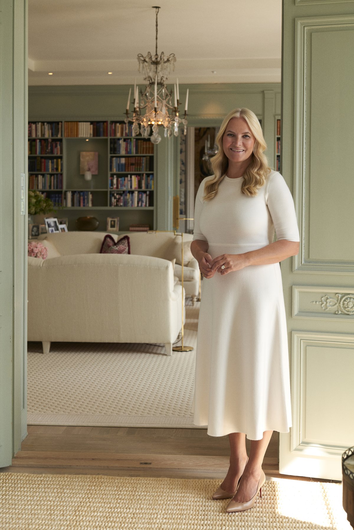 Portrait of Crown Princess Mette-Marit of Norway, released on May 25, 2024 (Dusan Reljin/Kongehuset)