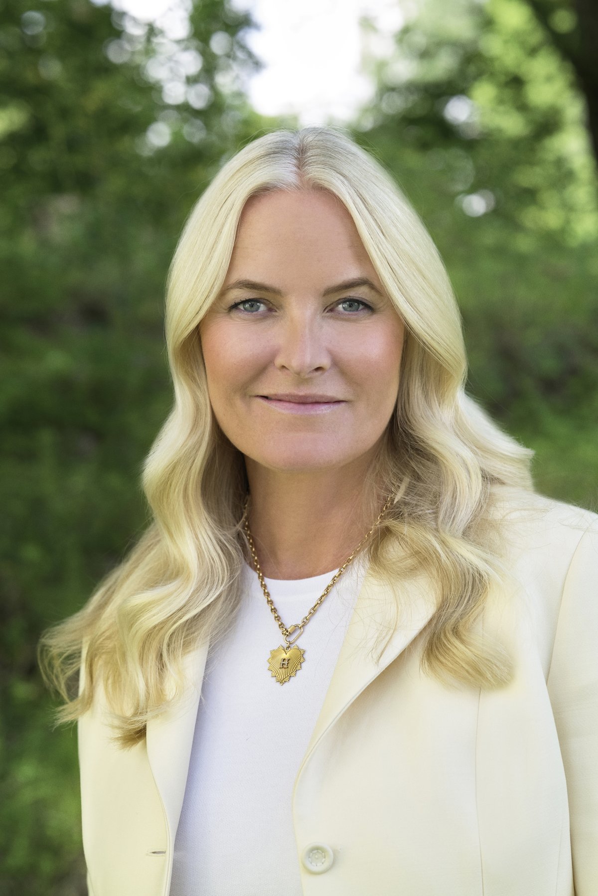 Portrait of Crown Princess Mette-Marit of Norway, released on May 25, 2024 (Dusan Reljin/Kongehuset)