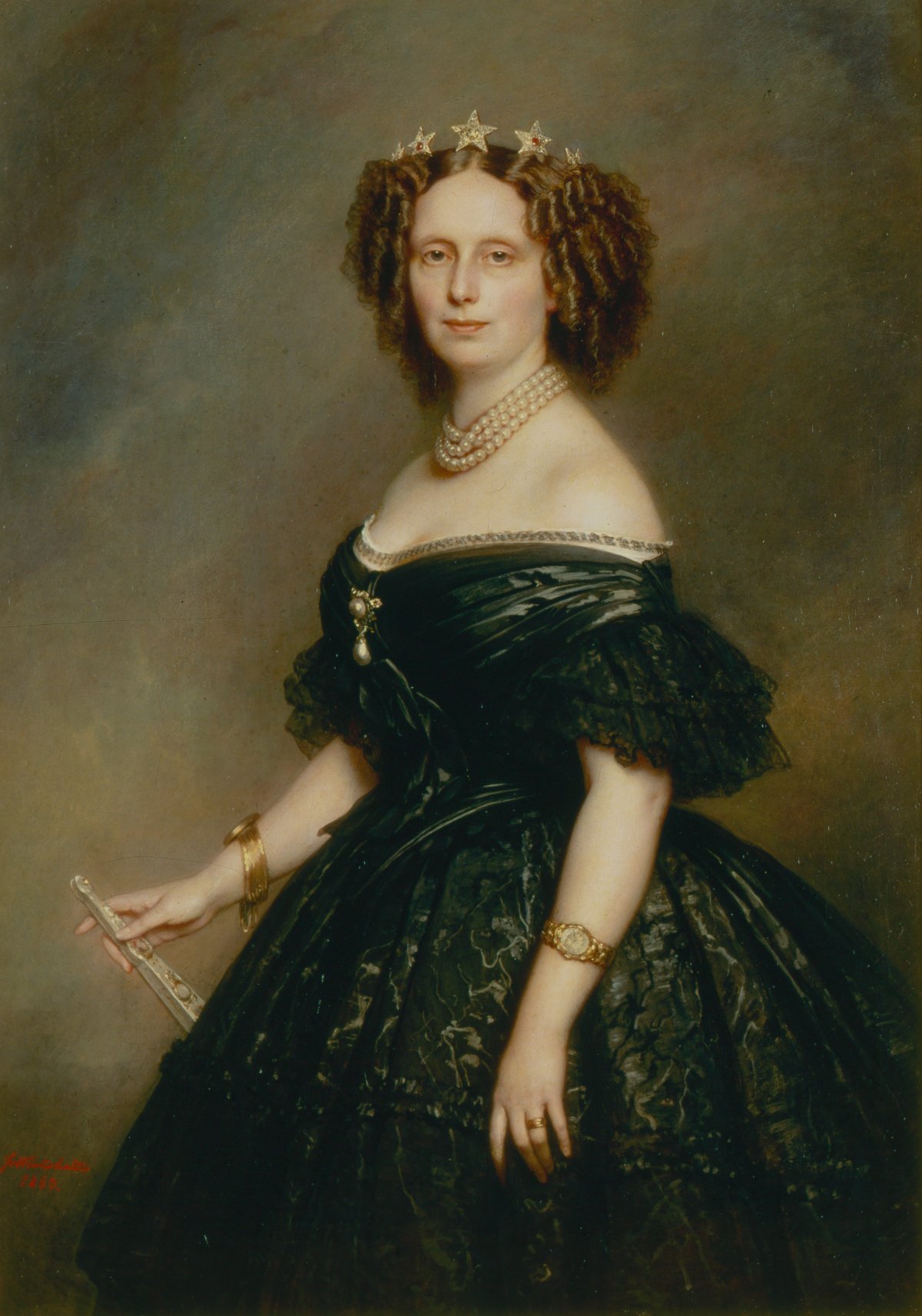 Franz Xaver Winterhalter's Portrait of Sophie of Württemberg, Queen of the Netherlands, ca. 1863 (Royal Collection of the Netherlands)