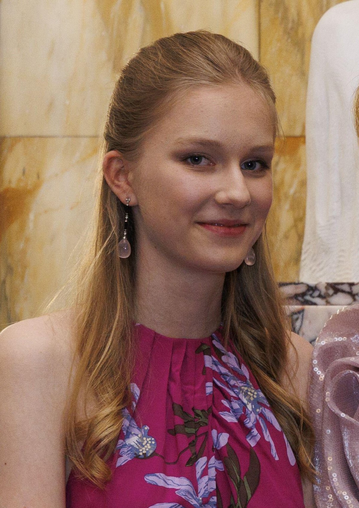 Princess Eleonore of Belgium attends the finals of the Queen Elisabeth Violin Competition at the Bozar Concert Hall in Brussels on June 1, 2024 (NICOLAS MAETERLINCK/Belga News Agency/Alamy)