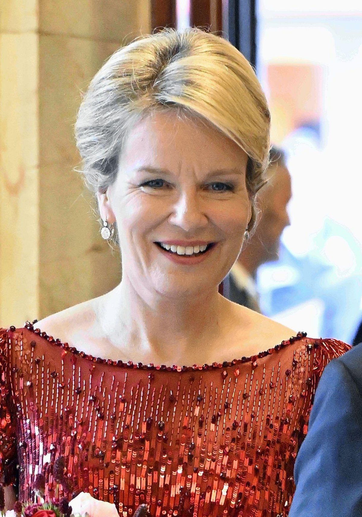 Queen Mathilde of the Belgians attends the finals of the Queen Elisabeth Violin Competition at the Bozar Concert Hall in Brussels on May 27, 2024 (ERIC LALMAND/Belga News Agency/Alamy)
