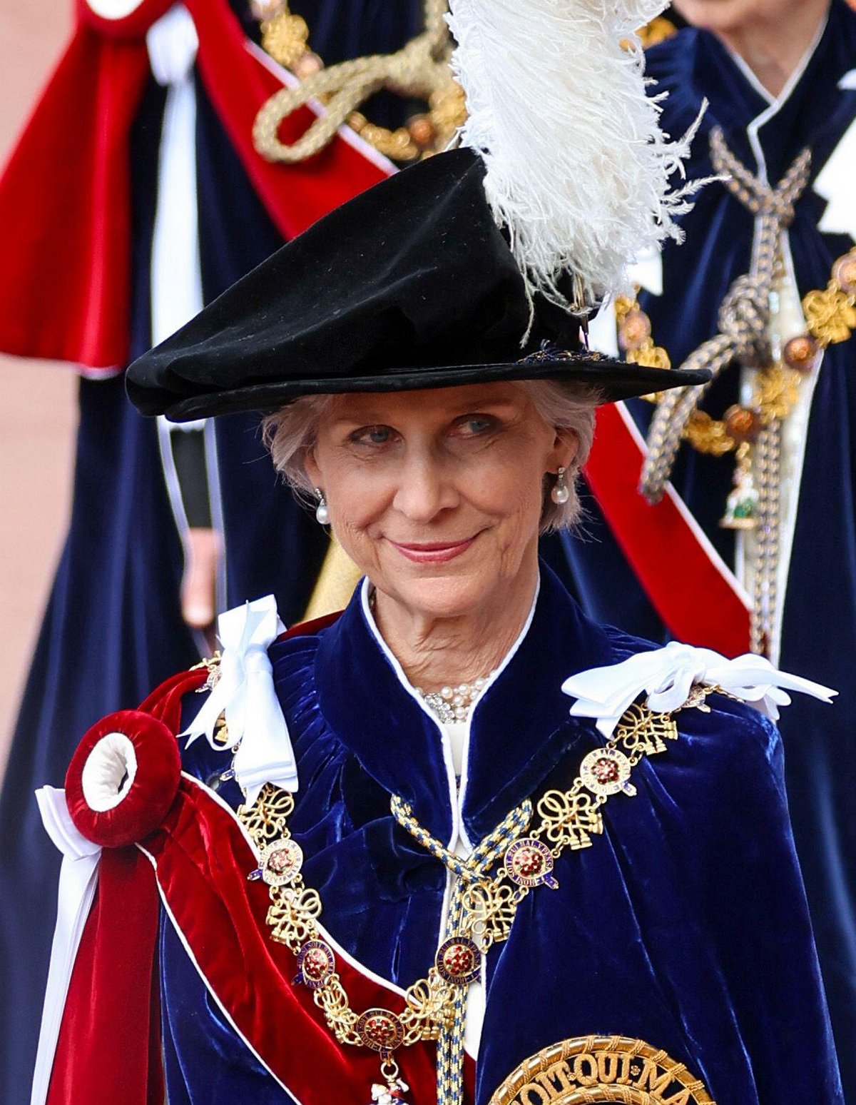 The Duchess of Gloucester arrives for the annual Order of the Garter service at St. George's Chapel, Windsor on June 17, 2024 (Chris Jackson/PA Images/Alamy)
