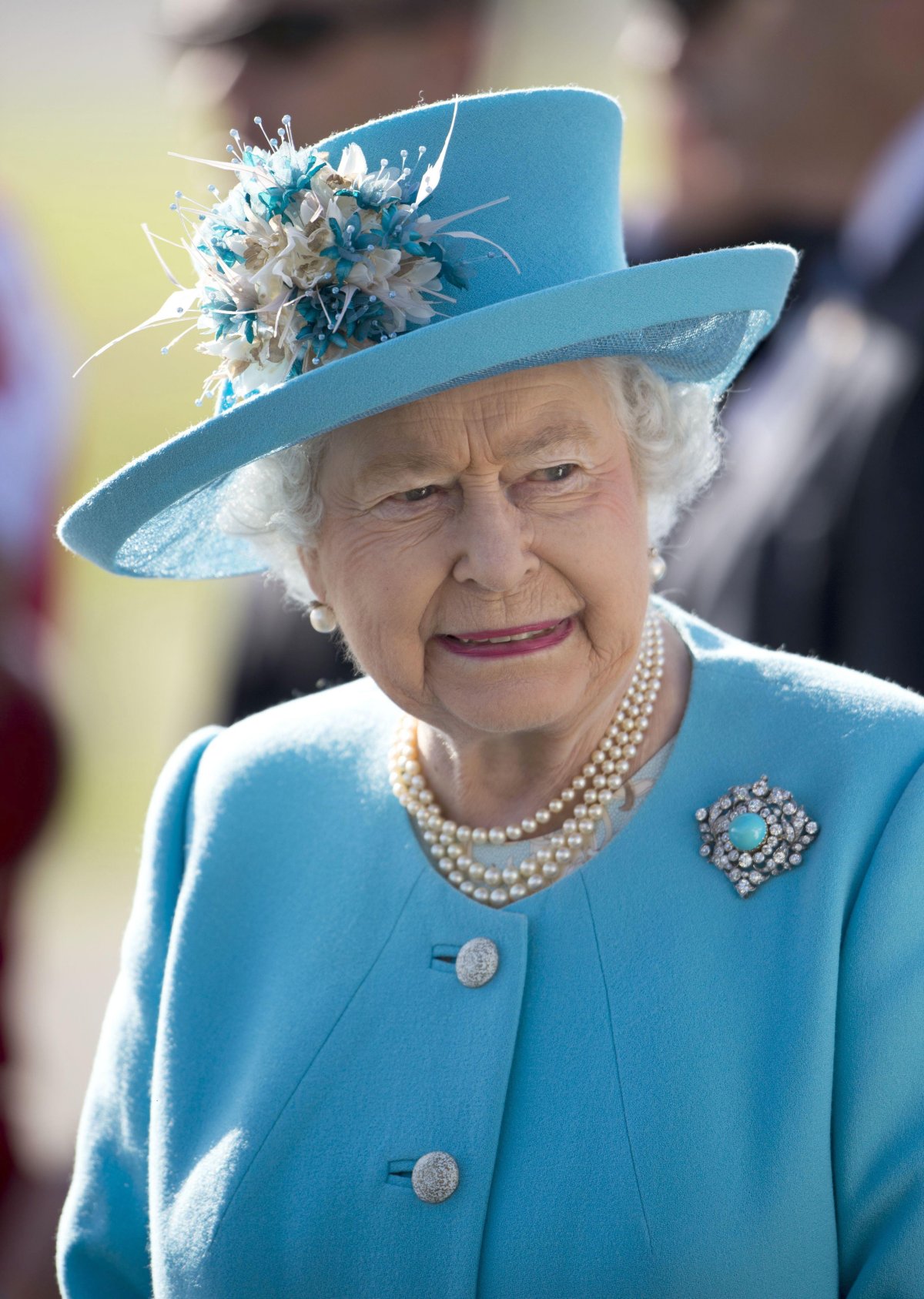 Queen Elizabeth II is pictured at Malta Racing Club at Marsa racecourse near Valetta on November 28, 2015 (Tim Rooke/PA Images/Alamy)