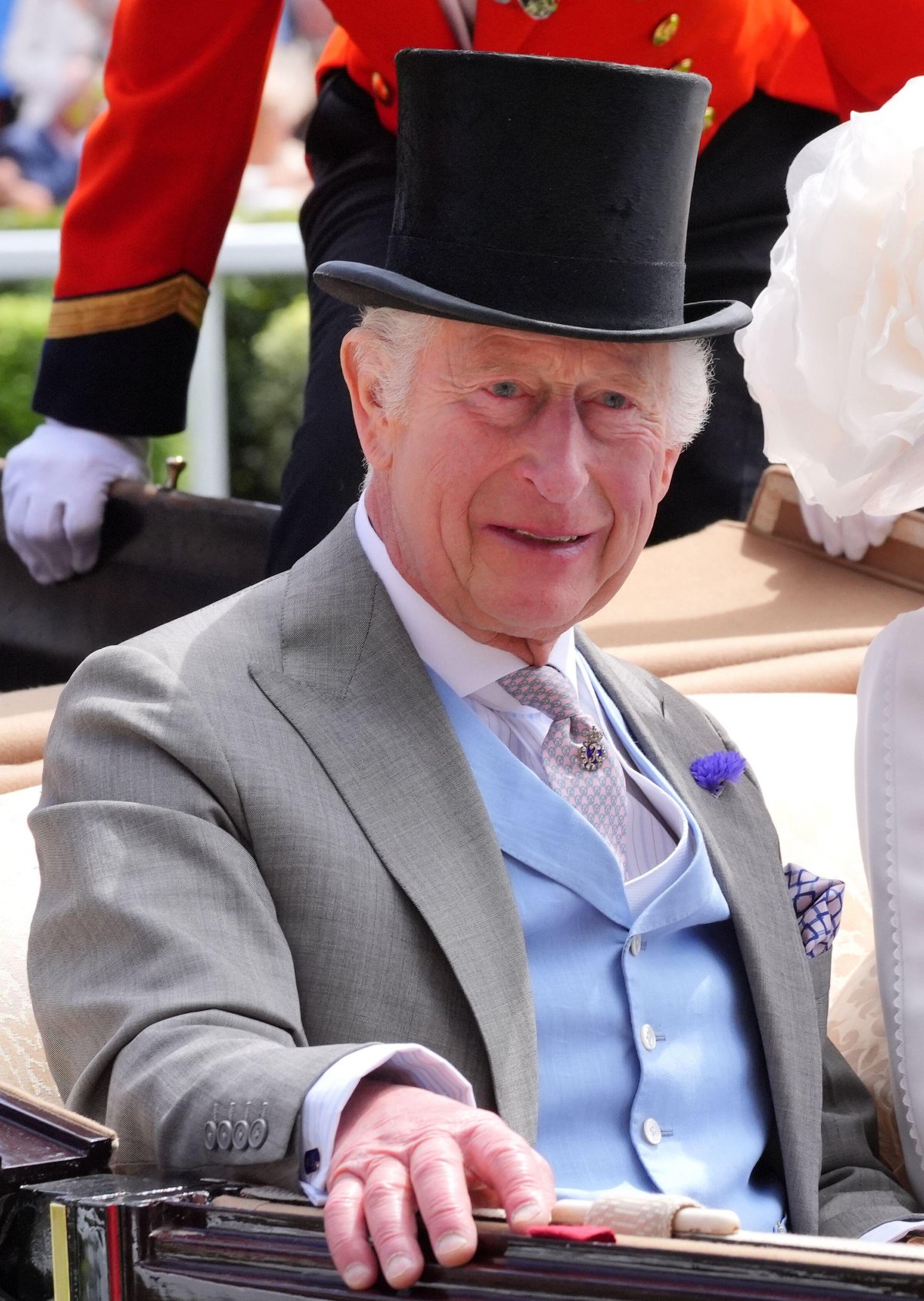King Charles III attends day three of Royal Ascot on June 20, 2024 (Jonathan Brady/PA Images/Alamy)
