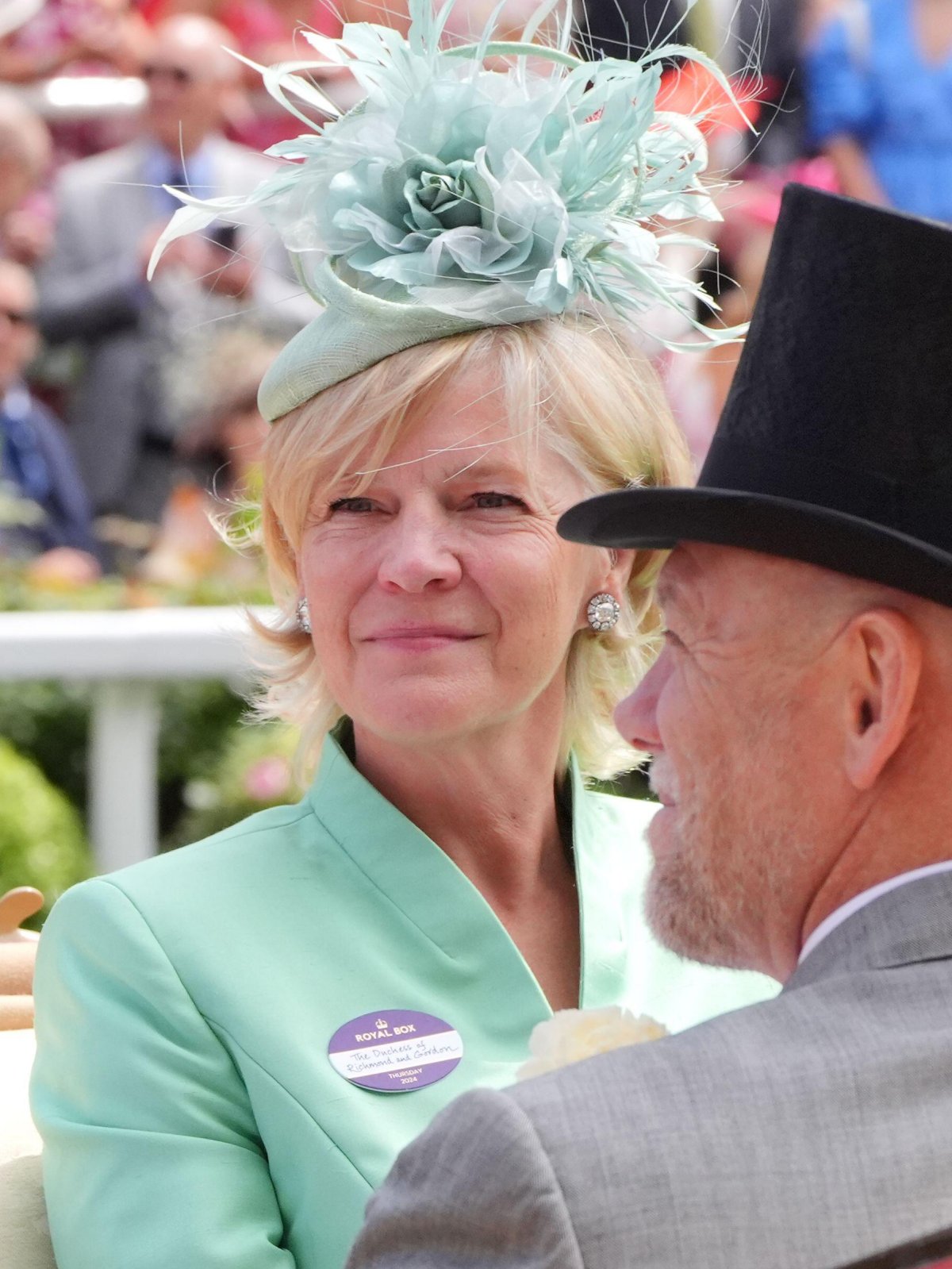 The Duchess of Richmond attends day three of Royal Ascot on June 20, 2024 (Jonathan Brady/PA Images/Alamy)
