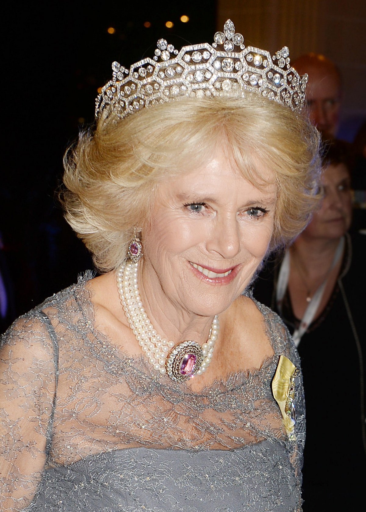 The Duchess of Cornwall attends the Commonwealth Heads of Government Meeting dinner at the Corinthia Palace Hotel in Malta on November 27, 2015 (John Stillwell/PA Images/Alamy)