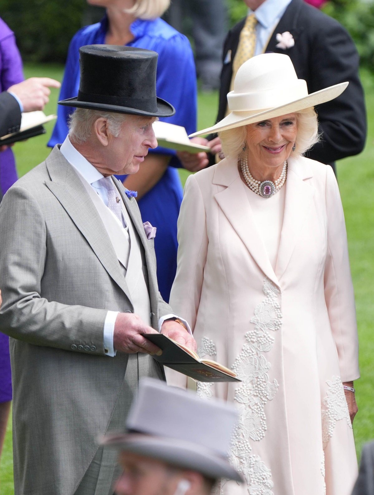 The King and Queen attend the fifth day of Royal Ascot on June 22, 2024 (Yui Mok/PA Images/Alamy)