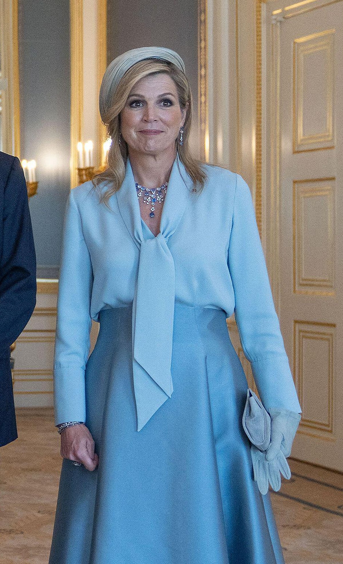 The Queen of the Netherlands is pictured at the Noordeinde Palace in The Hague on June 24, 2024 (Abaca Press/Alamy)