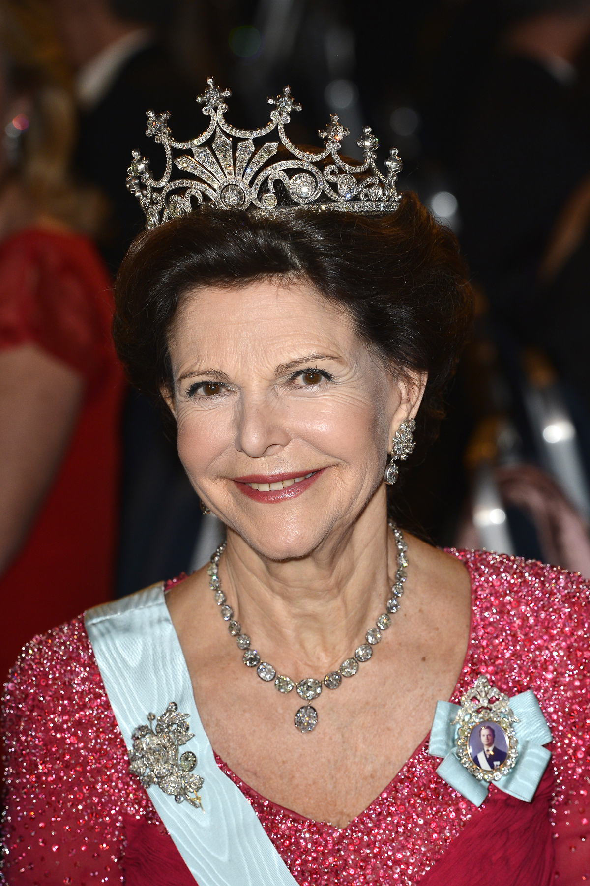 Queen Silvia of Sweden attends the Nobel Prize Banquet in Stockholm on December 10, 2013 (Pascal Le Segretain/Getty Images)