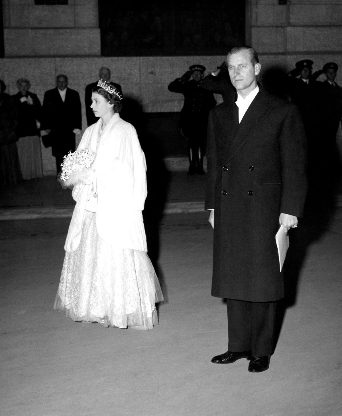 Princess Elizabeth and Prince Philip attend a performance of the Winnipeg Ballet at the Civic Auditorium on October 16, 1951 (PA Images/Alamy)