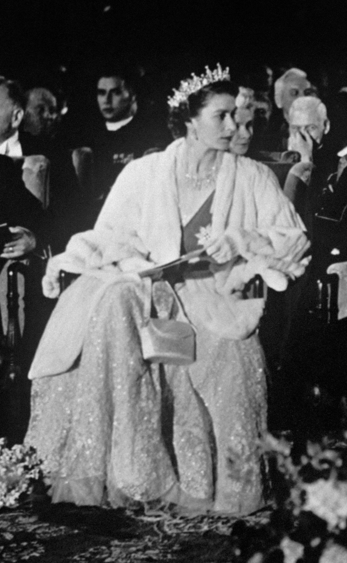 Princess Elizabeth attends a performance of the Winnipeg Ballet at the Civic Auditorium on October 16, 1951 (PA Images/Alamy)