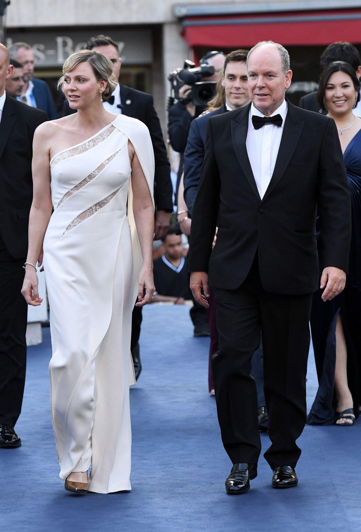The Prince and Princess of Monaco arrive for the Golden Nymph Awards at the 63rd annual Monte-Carlo International Television Festival on June 18, 2024 (Independent Photo Agency/Alamy)
