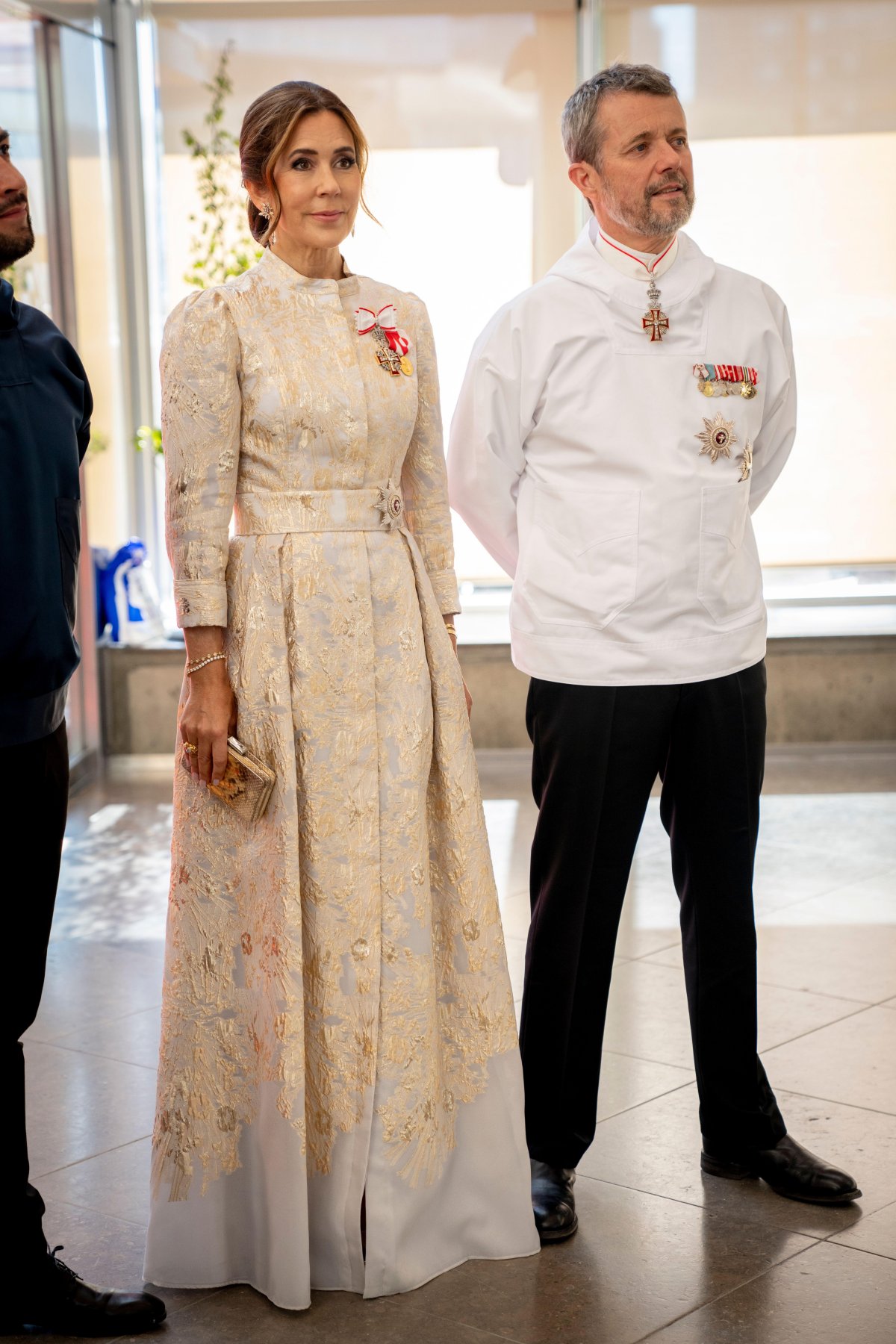 The King and Queen of Denmark attend an official dinner at the Katuaq cultural house in Nuuk, Greenland, on July 4, 2024 (Ida Marie Odgaard/Ritzau Scanpix/Alamy)