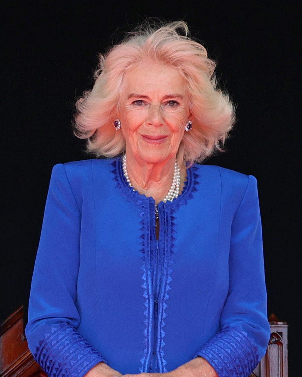 Queen Camilla attends a special sitting of the States of Deliberation in Guernsey on July 16, 2024 (Chris Jackson/PA Images/Alamy)