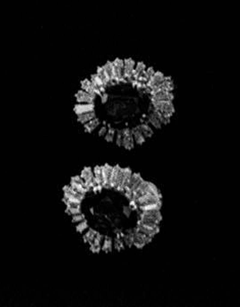 Sapphire and diamond earrings presented to the Princess of Wales as a wedding gift by Crown Prince Fahd of Saudi Arabia, 1981 (PA Images/Alamy)