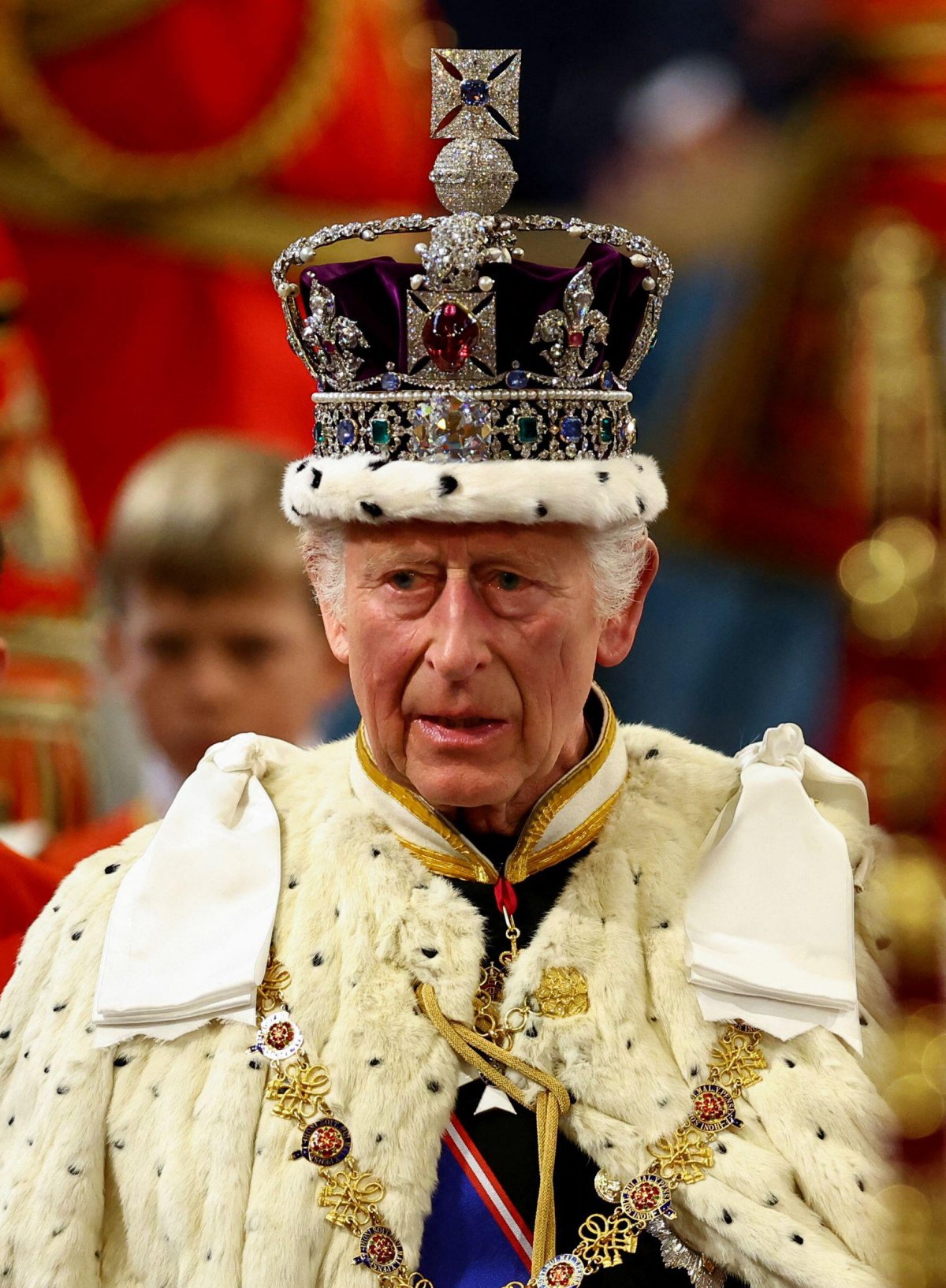King Charles III attends the State Opening of Parliament on July 17, 2024 (Hannah McKay/PA Images/Alamy)