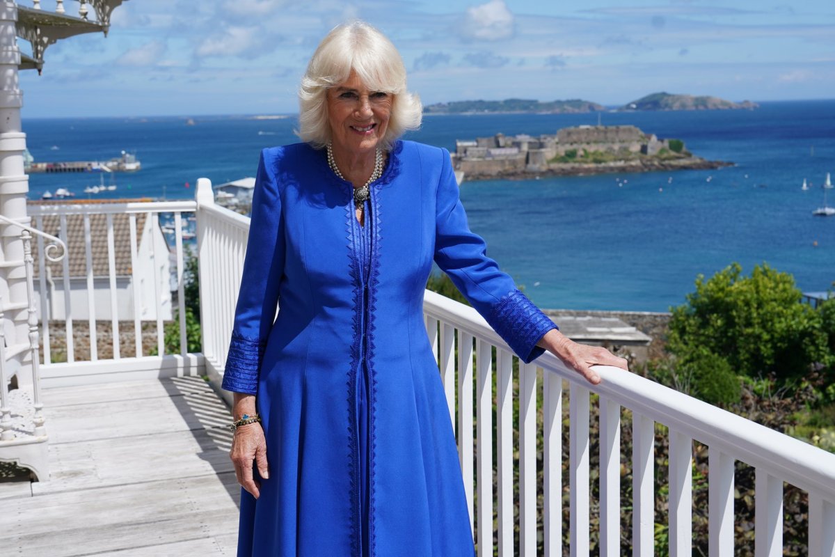 A portrait of Queen Camilla taken by Arthur Edwards on July 16 during a visit to Hauteville House, the residence of writer Victor Hugo during his exile in Guernsey, is released to mark her birthday on July 17, 2024 (Buckingham Palace)