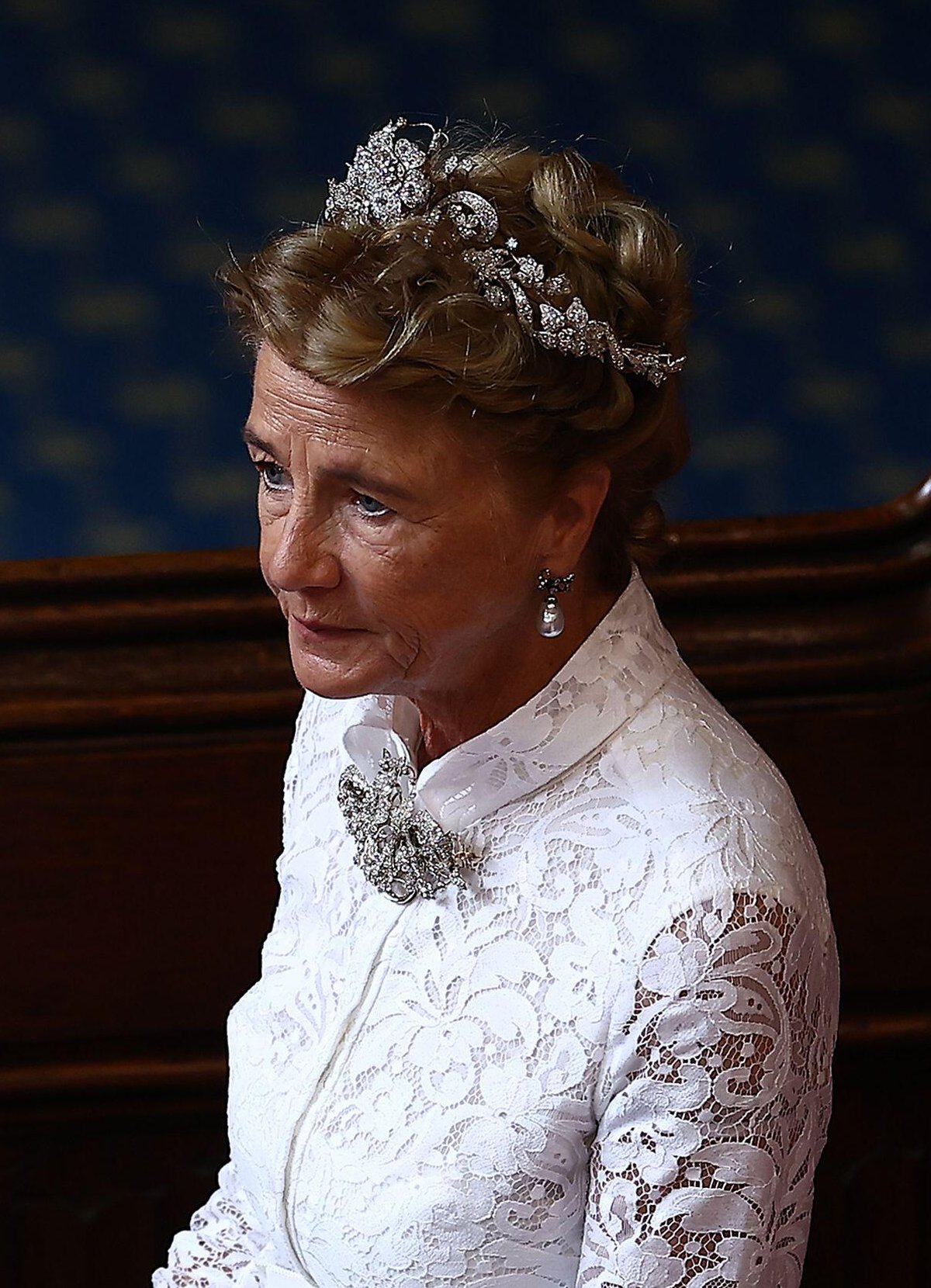 The Duke and Duchess of Wellington attend the State Opening of Parliament in London on July 17, 2024 (Henry Nicholls/PA Images/Alamy)