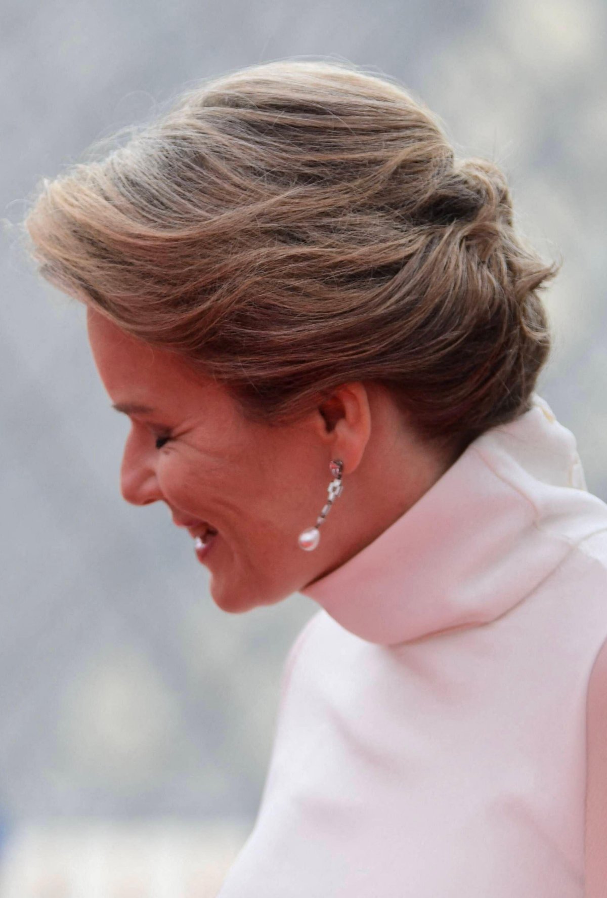 The Princess of Monaco arrives for a gala dinner hosted by the International Olympic Committee and the French Presidency at the Louvre Museum in Paris on July 25, 2024 (Jeanne Accorsini/Abaca Press/Alamy)