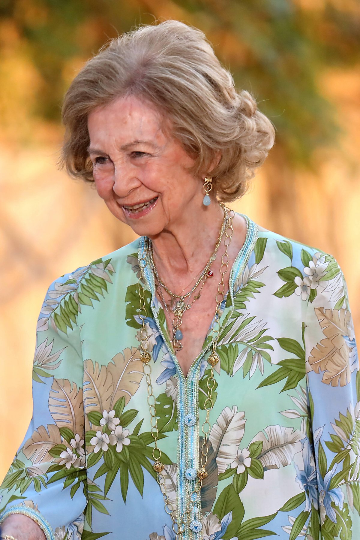 Queen Sofia of Spain attends a reception at Marivent Palace in Palma de Mallorca on July 29, 2024 (CORDON PRESS/Alamy)