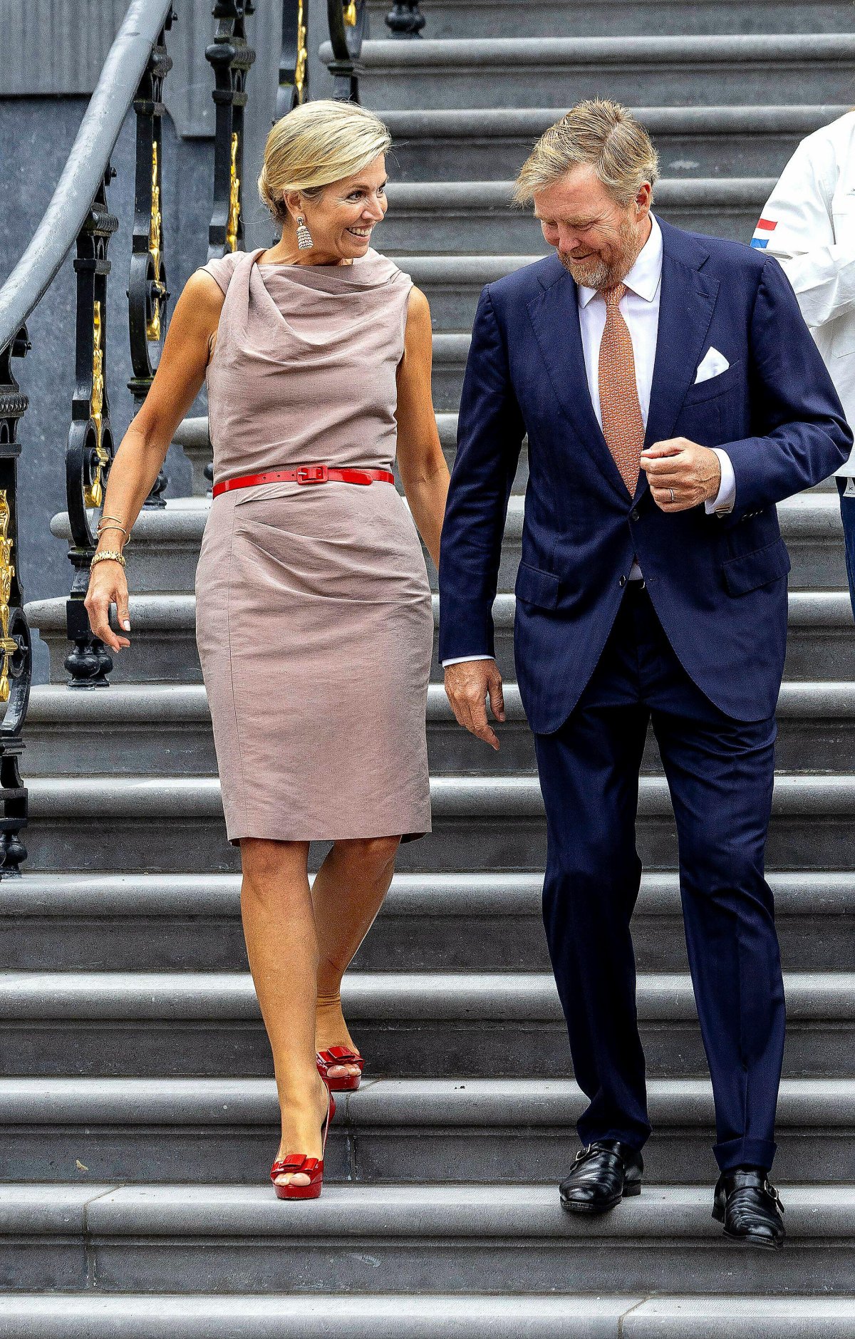 The King and Queen of the Netherlands host Dutch Olympic athletes at Huis ten Bosch Palace in The Hague on August 13, 2024 (Albert Nieboer/DPA Picture Alliance/Alamy)