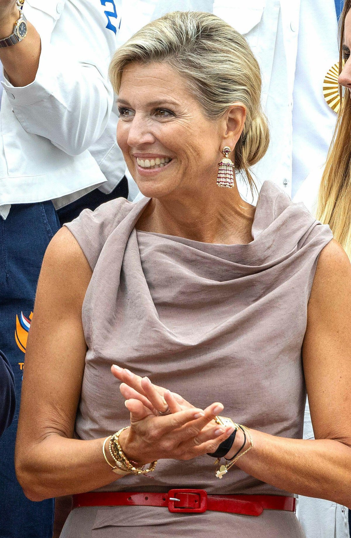 The King and Queen of the Netherlands host Dutch Olympic athletes at Huis ten Bosch Palace in The Hague on August 13, 2024 (Albert Nieboer/DPA Picture Alliance/Alamy)