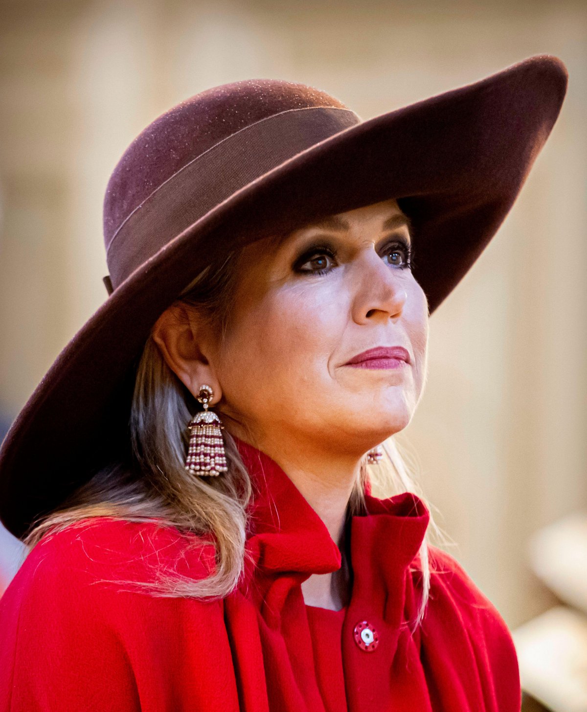 The Queen of the Netherlands opens the Pieter Teylers Huis in Haarlem on November 30, 2021 (DPA Picture Alliance/Alamy)