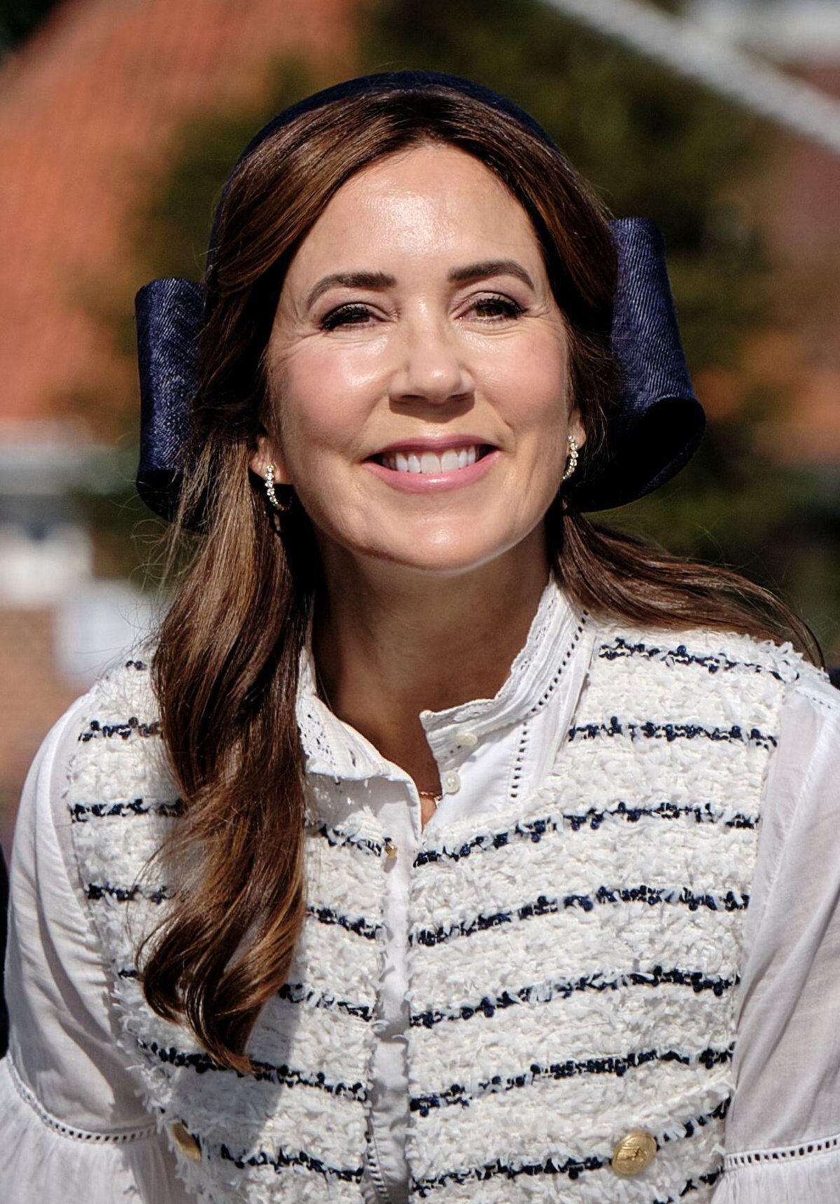 The Queen of Denmark visits Bornholm aboard the Royal Yacht Dannebrog on August 19, 2024 (Pelle Rink/Ritzau/Alamy)