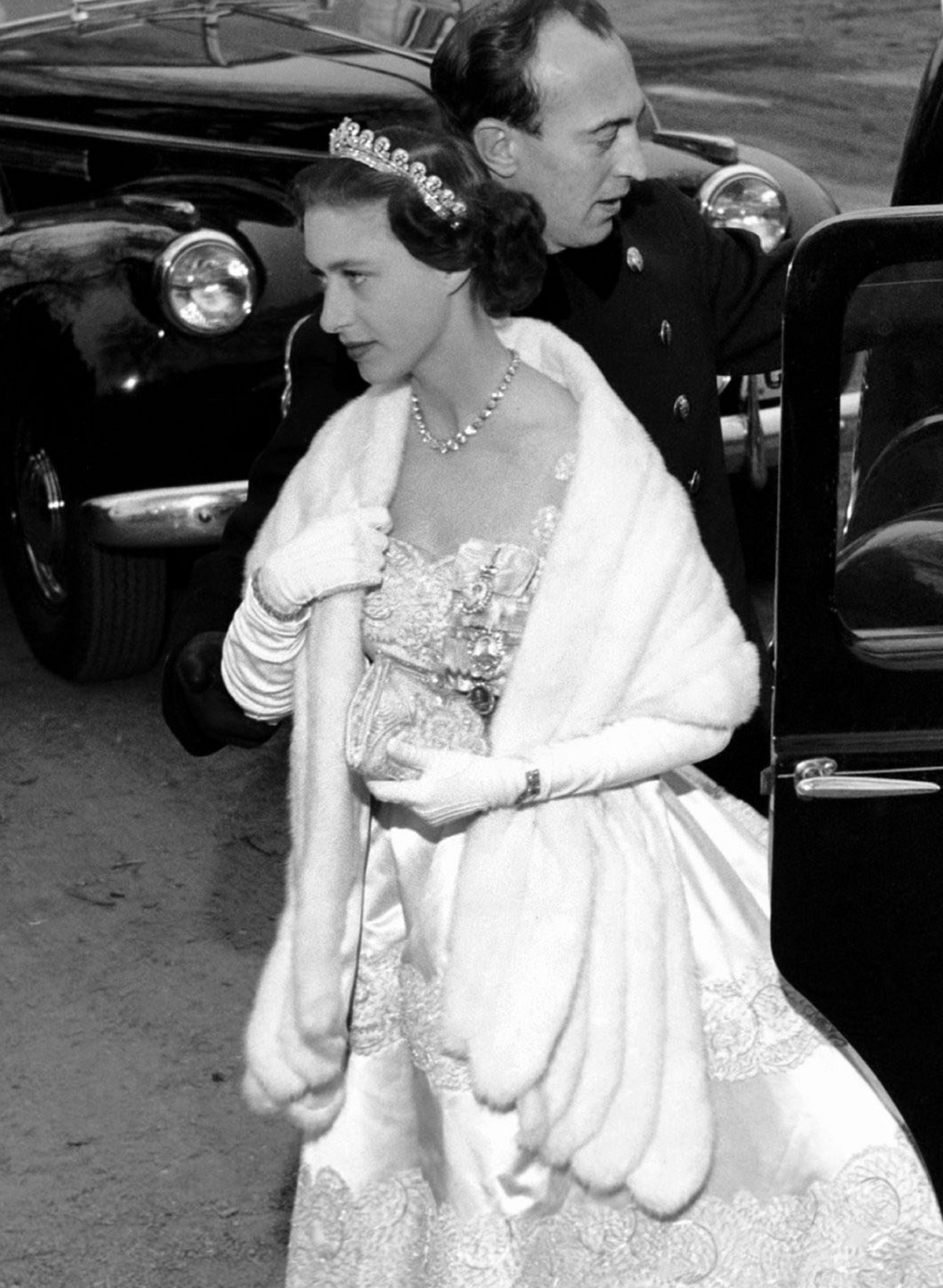 Princess Margaret of the United Kingdom attends the wedding of Princess Ragnhild of Norway in Asker on May 15, 1953 (Trinity Mirror/Mirrorpix/Alamy)