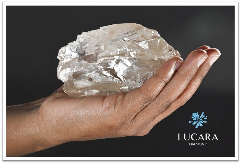 The 2,492-carat diamond recently discovered in the Karowe Diamond Mine in Botswana (Lucara Diamond)