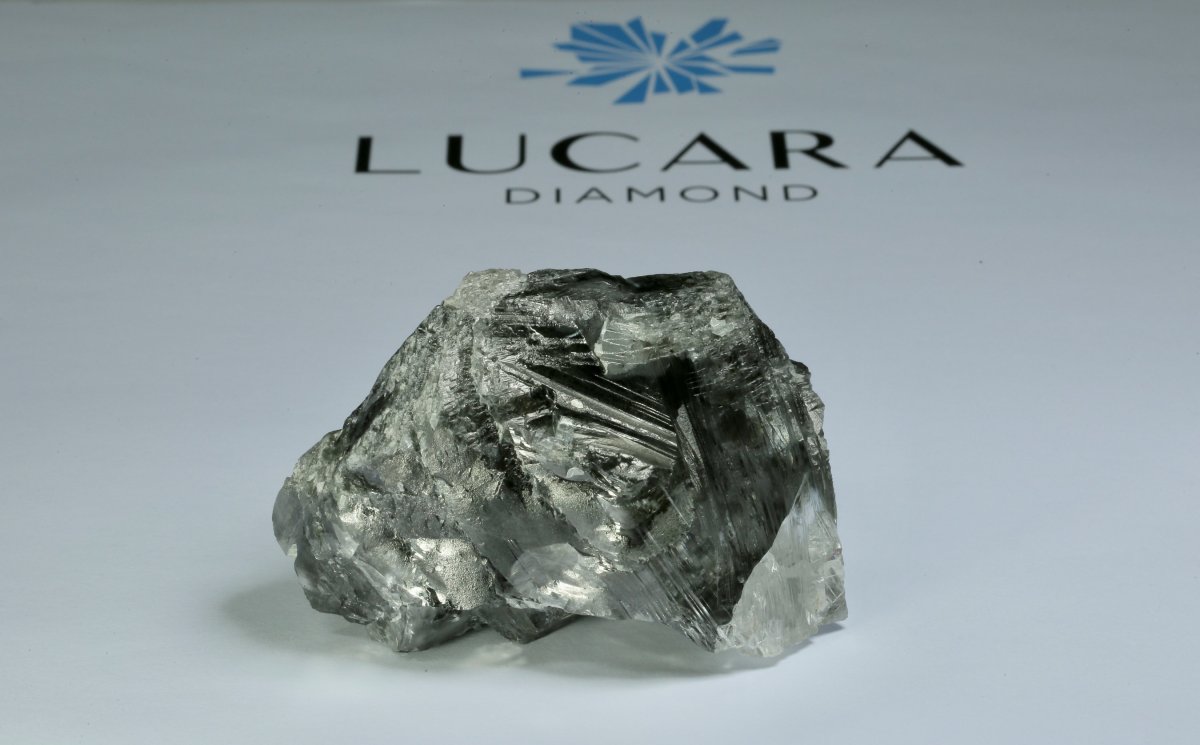 An 1,174-carat rough diamond discovered in the Karowe Mine in Botswana in 2021 (Lucara Diamond)