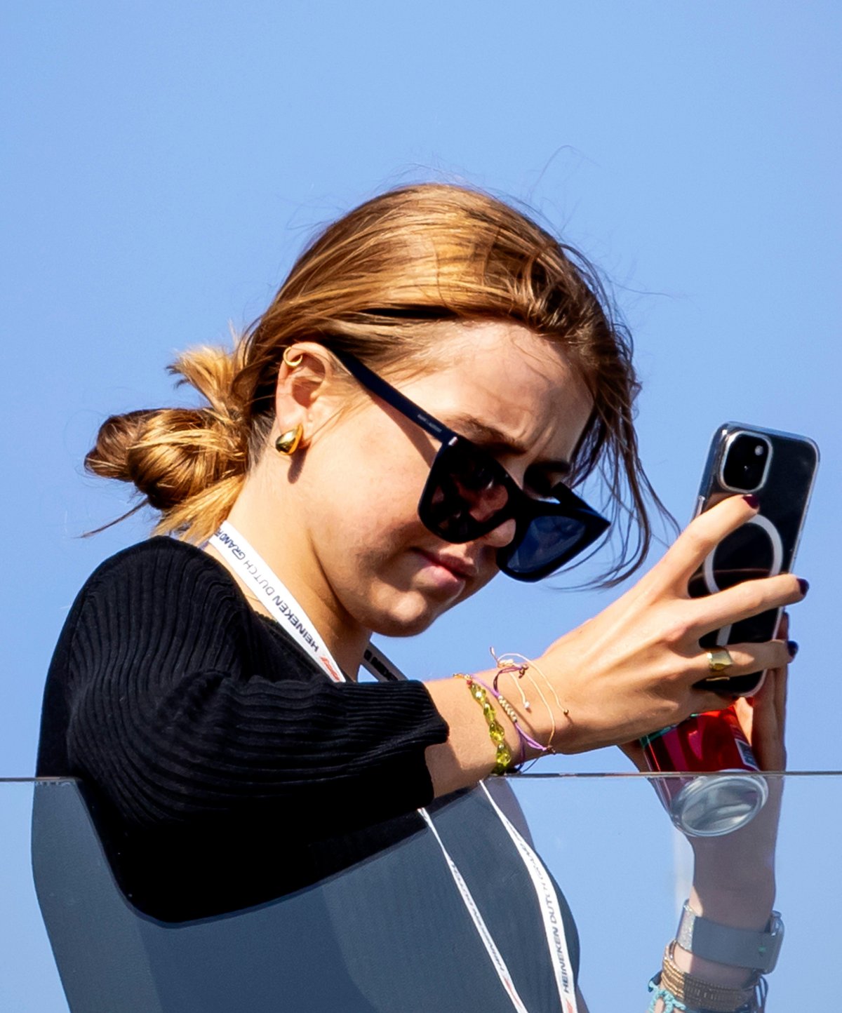 Princess Alexia of the Netherlands attends the F1 Grand Prix of the Netherlands at the Circuit of Zandvoort on August 25, 2024 (REMKO DE WAAL/ANP/Alamy)