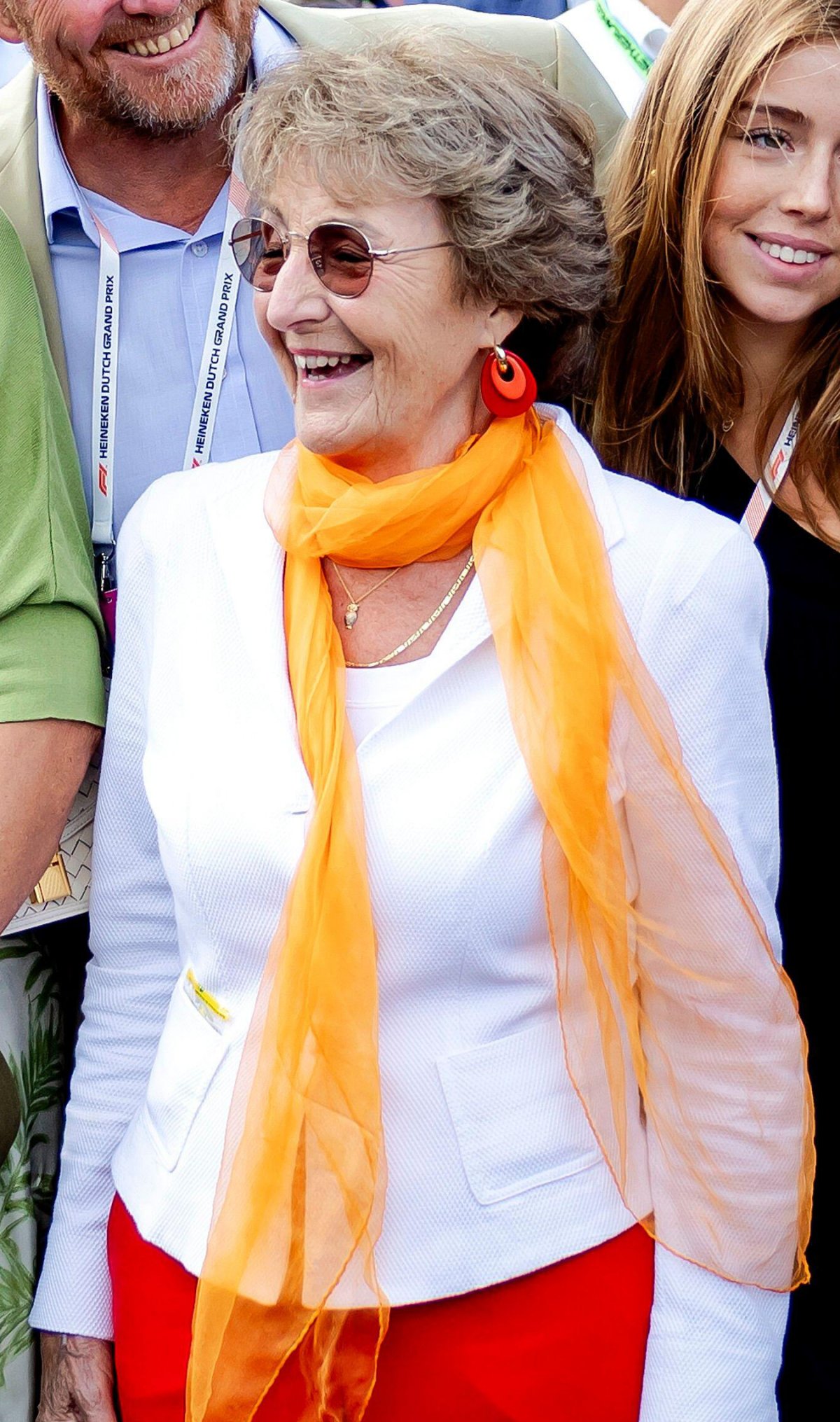 Princess Margriet of the Netherlands attends the F1 Grand Prix of the Netherlands at the Circuit of Zandvoort on August 25, 2024 (REMKO DE WAAL/ANP/Alamy)