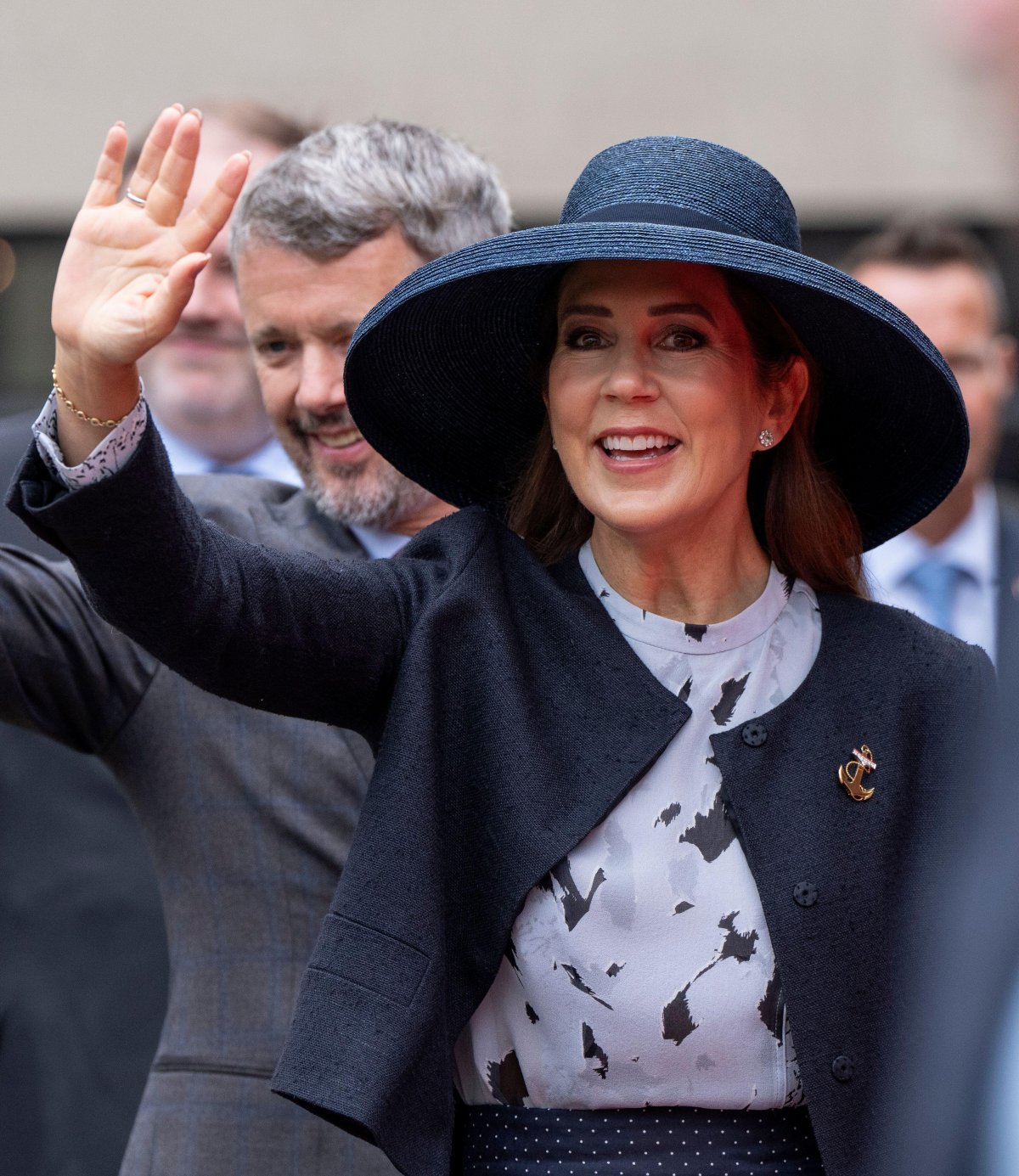 The King and Queen of Denmark visit Velje aboard the Royal Yacht Dannebrog on August 22, 2024 (Bo Amstrup/Ritzau Scanpix/Alamy)