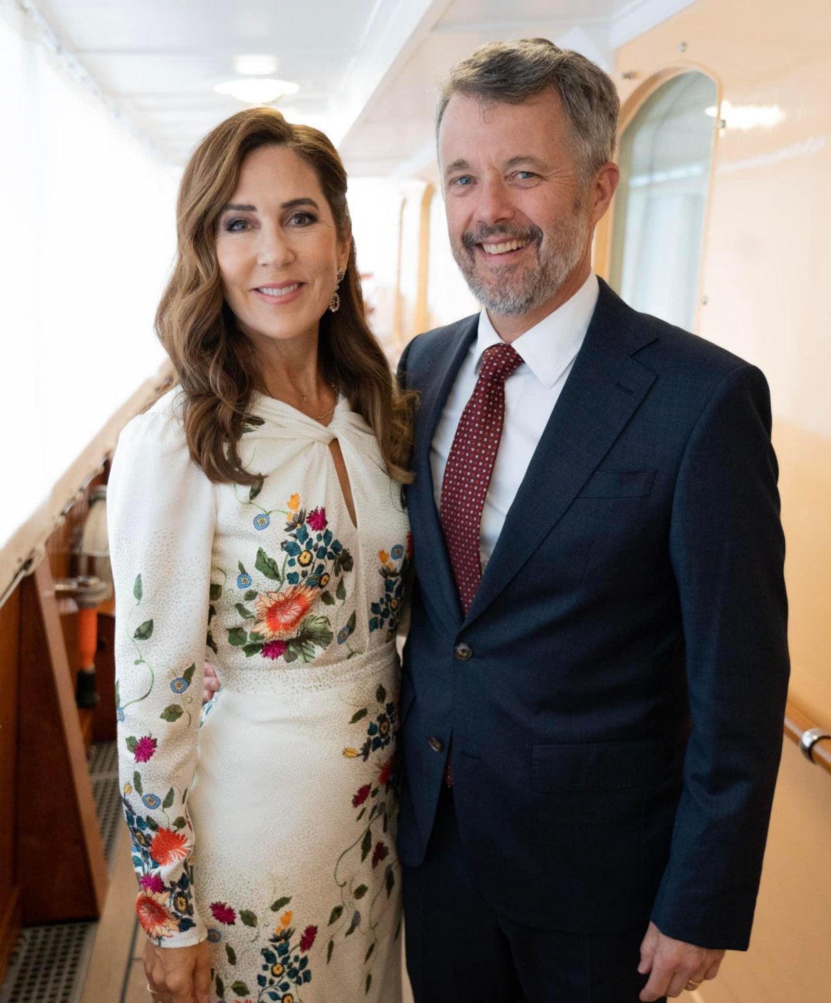 The King and Queen of Denmark host a reception in Velje aboard the Royal Yacht Dannebrog on August 22, 2024 (Kongehuset)