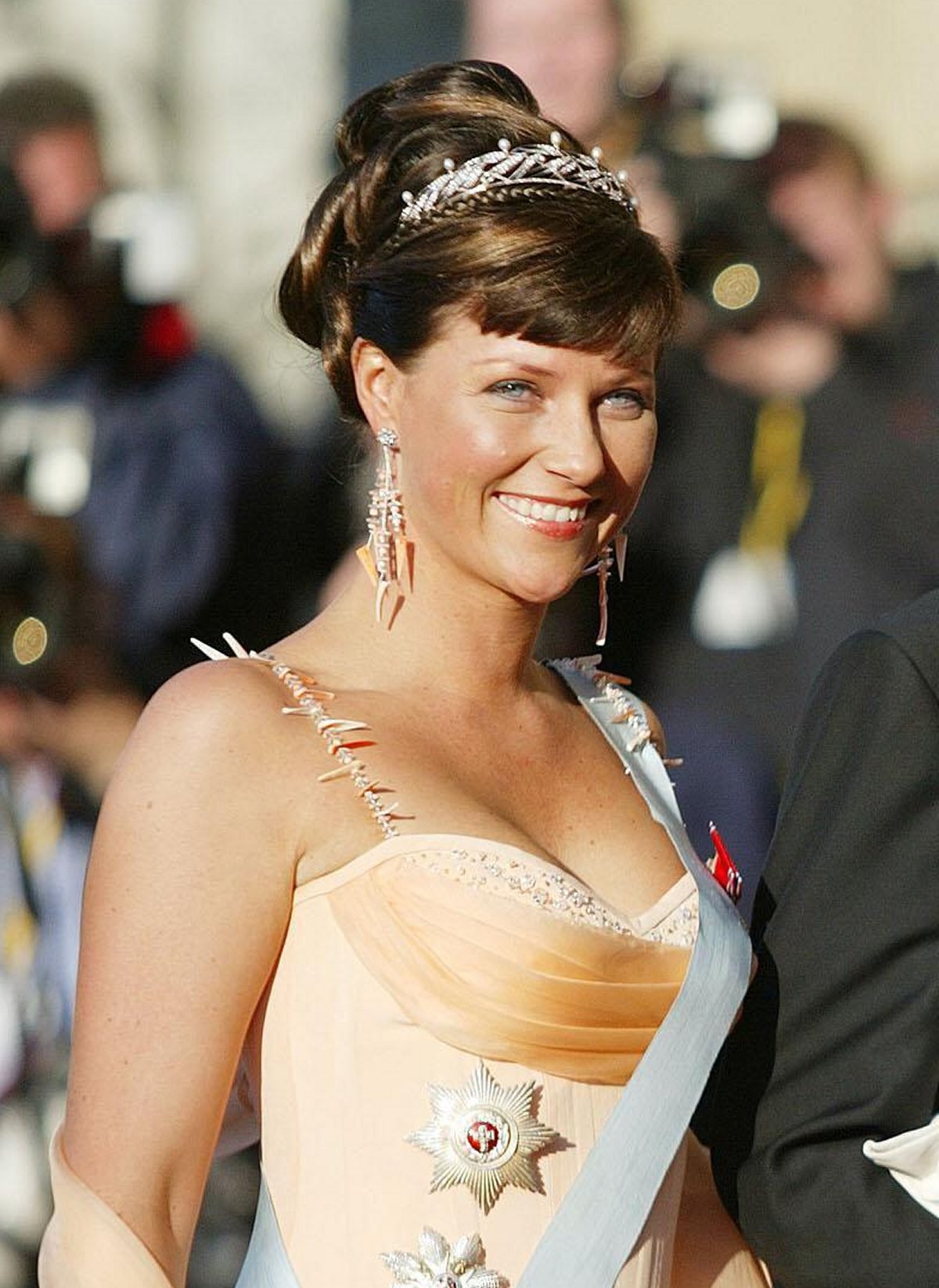 Princess Martha Louise attends a pre-wedding gala in Copenhagen on May 13, 2004 (Polfoto/Alamy)