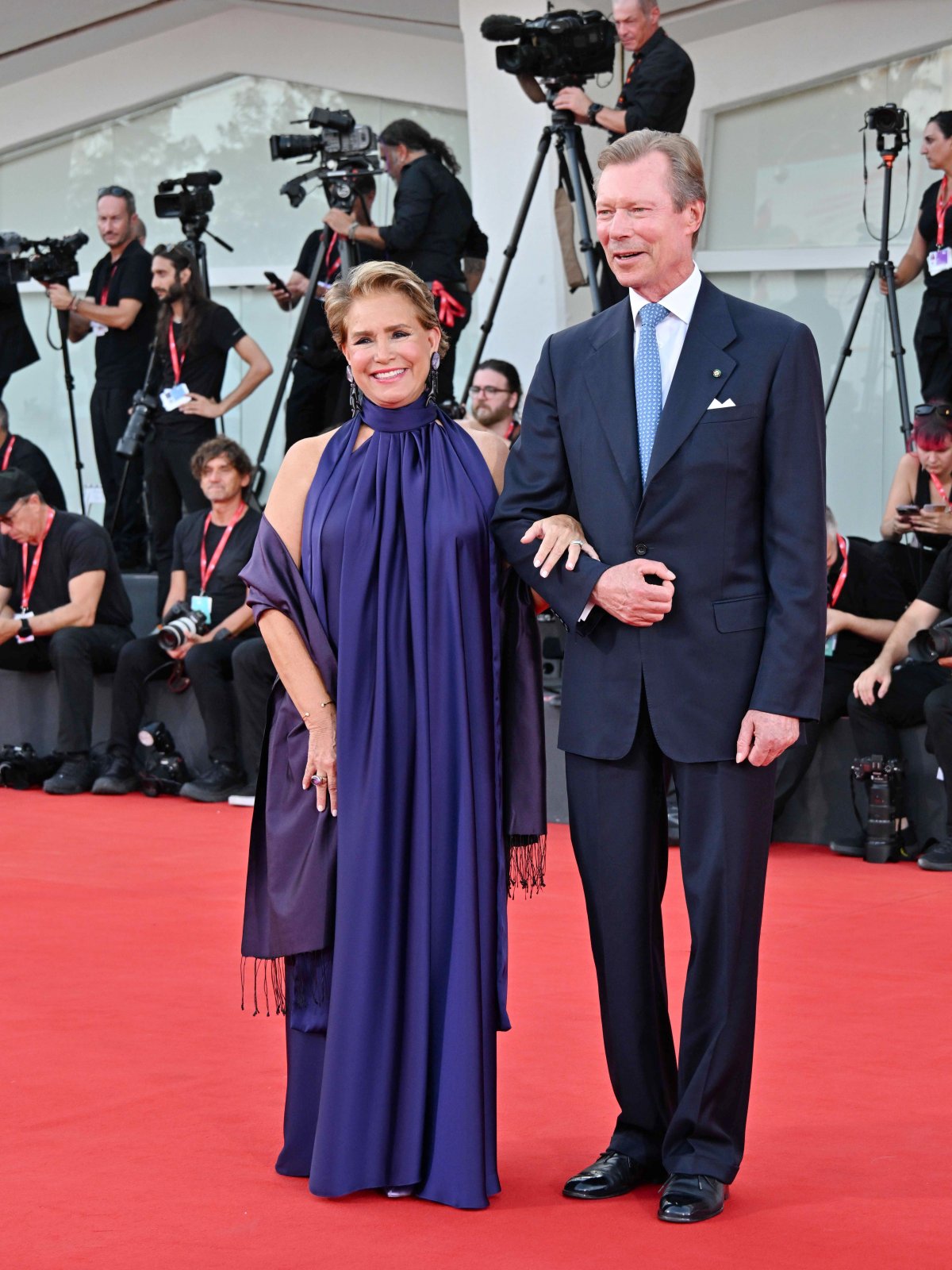 The Grand Duke and Grand Duchess of Luxembourg attend the premiere of the film I'm Still Here at the Venice Film Festival on September 1, 2024 (Independent Photo Agency/Alamy)
