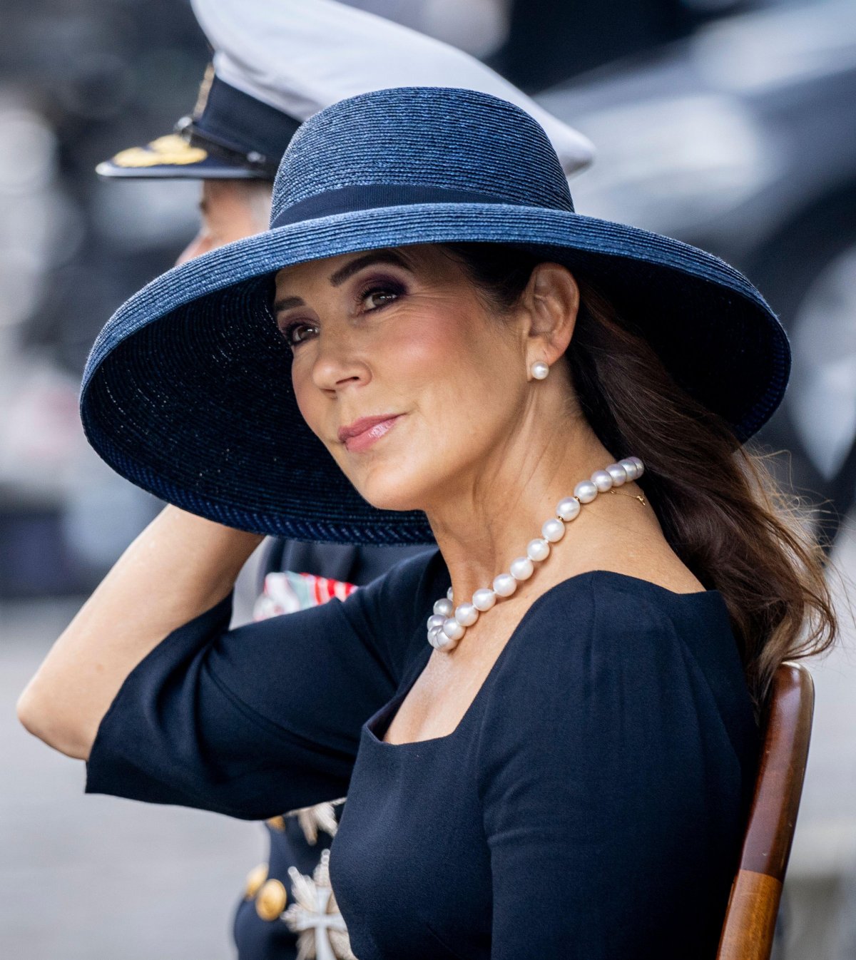The Queen of Denmark attends a parade during the flag day for Denmark's deployed outside Christiansborg Palace in Copenhagen on September 5, 2024 (Ida Marie Odgaard/Ritzau Scanpix/Alamy)