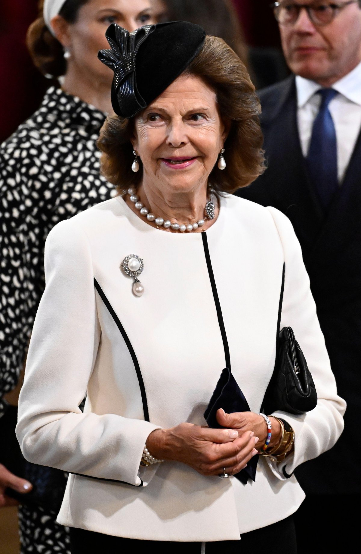The Queen of Sweden attends a church service at Stockholm Cathedral ahead of the opening of the Riksdag session in Stockholm on September 10, 2024 (Jonas Ekströmer/TT News Agency/Alamy)