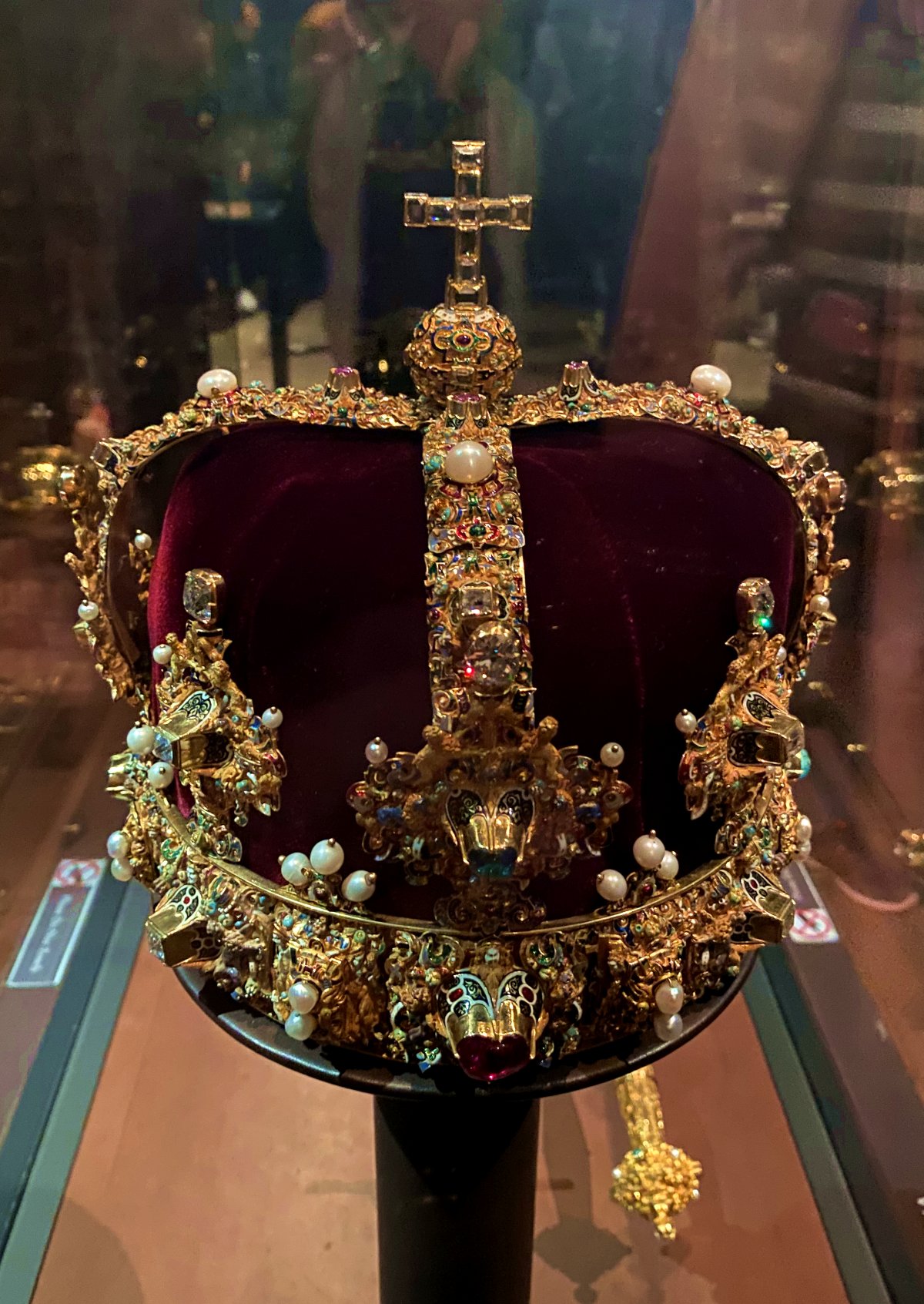 Crown of King Erik XIV of Sweden, ca. 1561, displayed at the Royal Palace in Stockholm, August 2024 (Photo generously shared by Thomas)