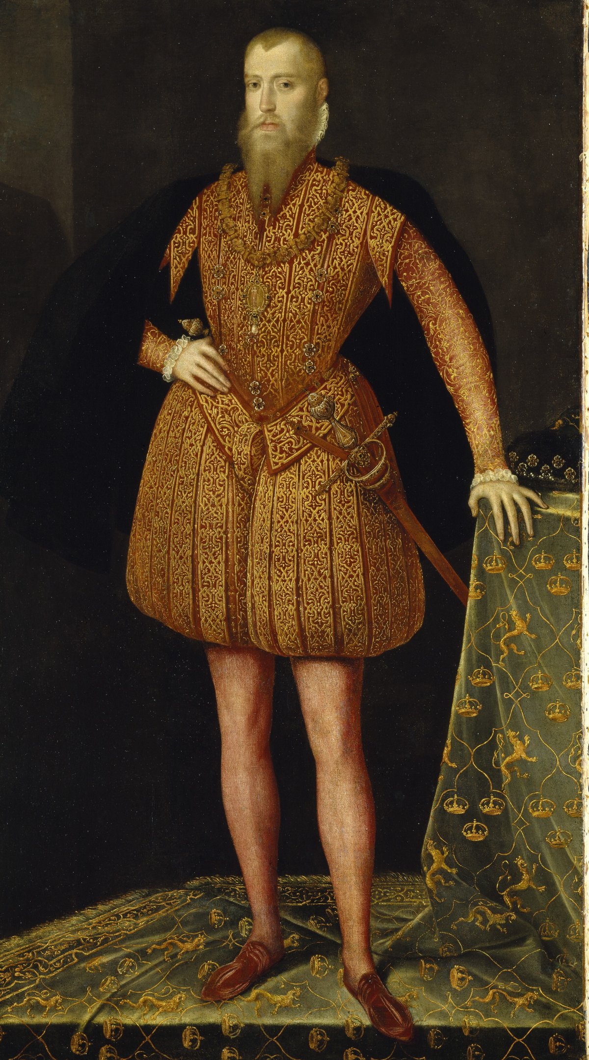 Steven van der Meulen's portrait of King Erik XIV of Sweden, ca. 1561 (Wikimedia Commons)