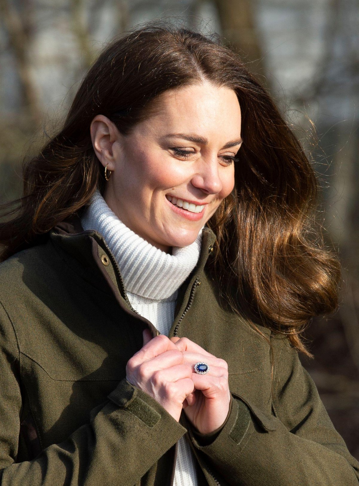 The Duchess of Cambridge visits Stenurten Forest Kindergarten in Copenhagen on February 23, 2022 (Doug Peters/Alamy)
