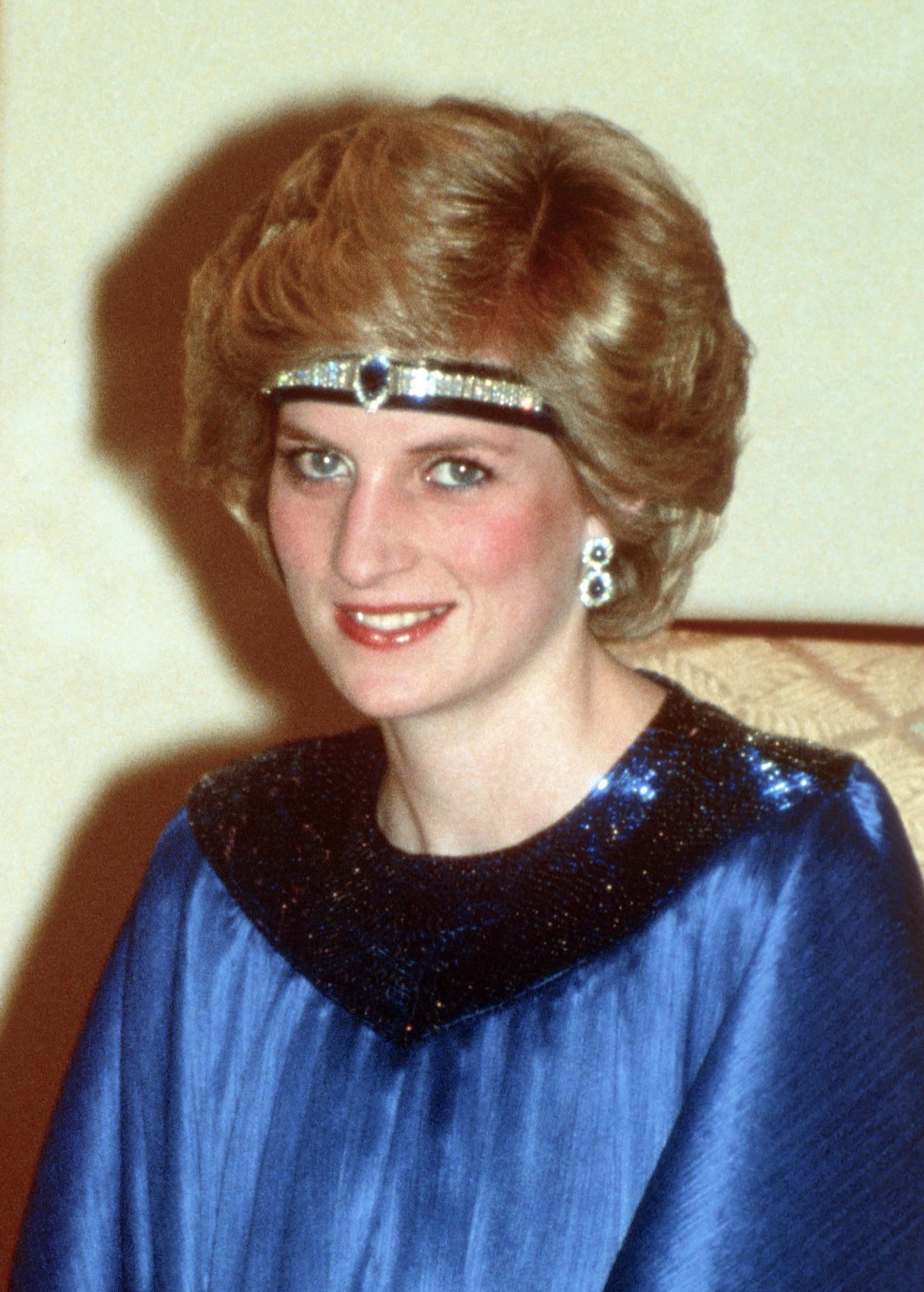 The Princess of Wales attends a state banquet at the Imperial Palace in Tokyo on
