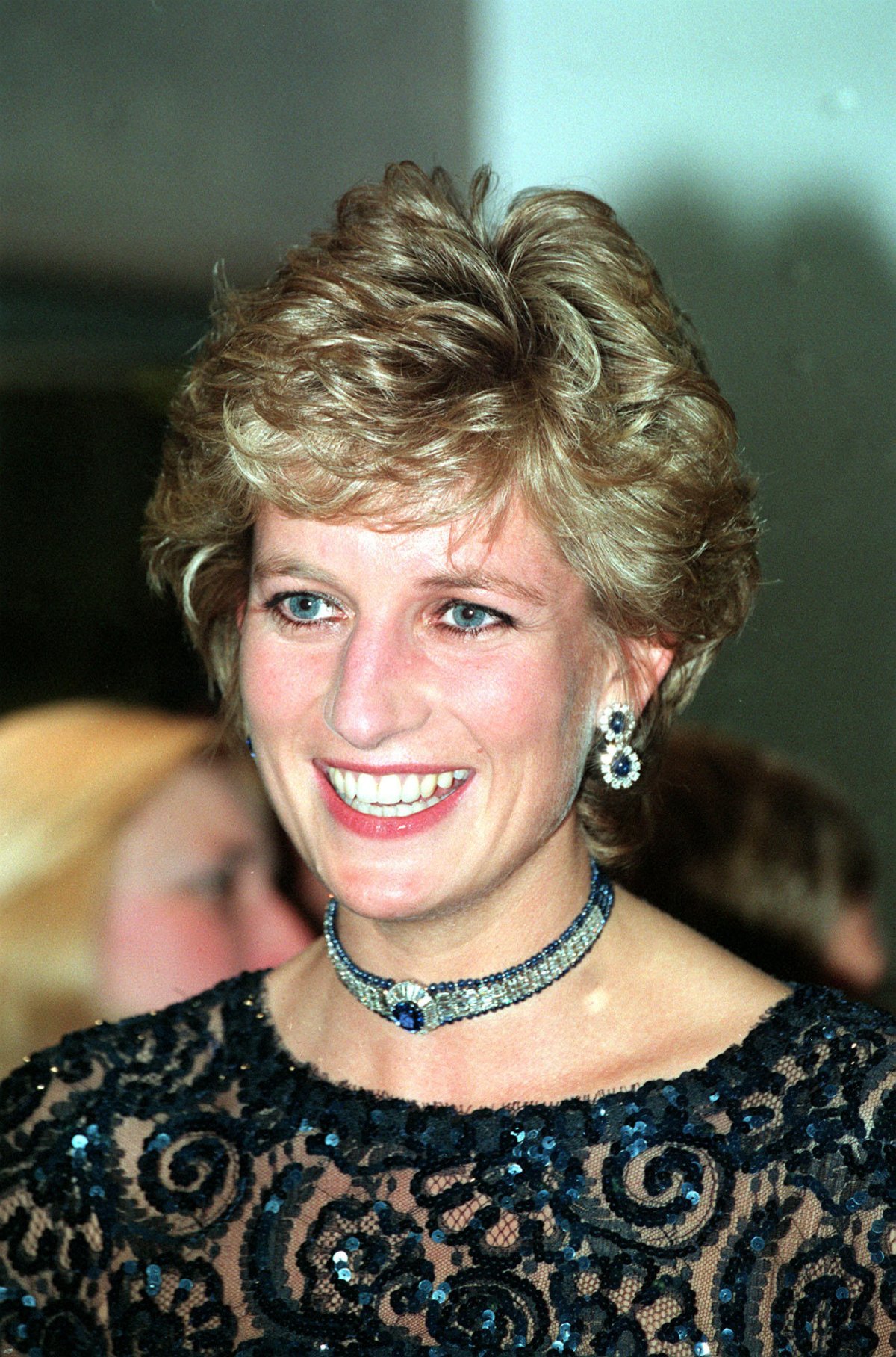 The Princess of Wales attends a concert benefitting the Ty Hafan appeal in Cardiff on June 3, 1995 (Martin Keene/PA Images/Alamy)
